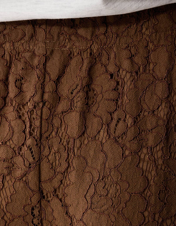 Kanten Maxi Rock Braun SHOEBY WOMEN