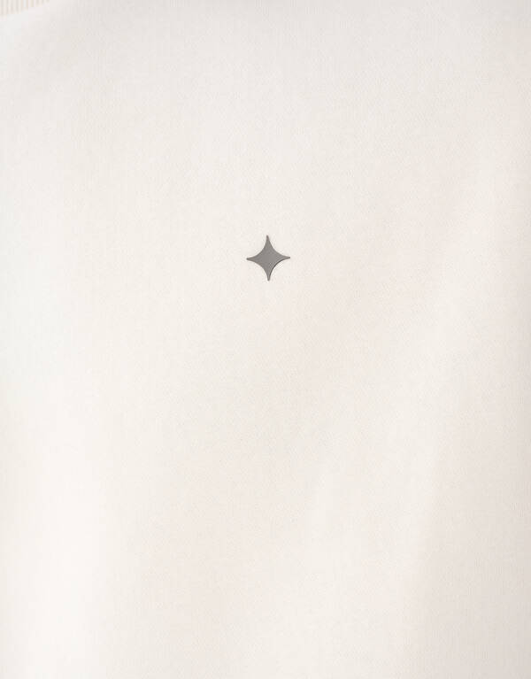 Glitzernder Pullover Off White SHOEBY MEN