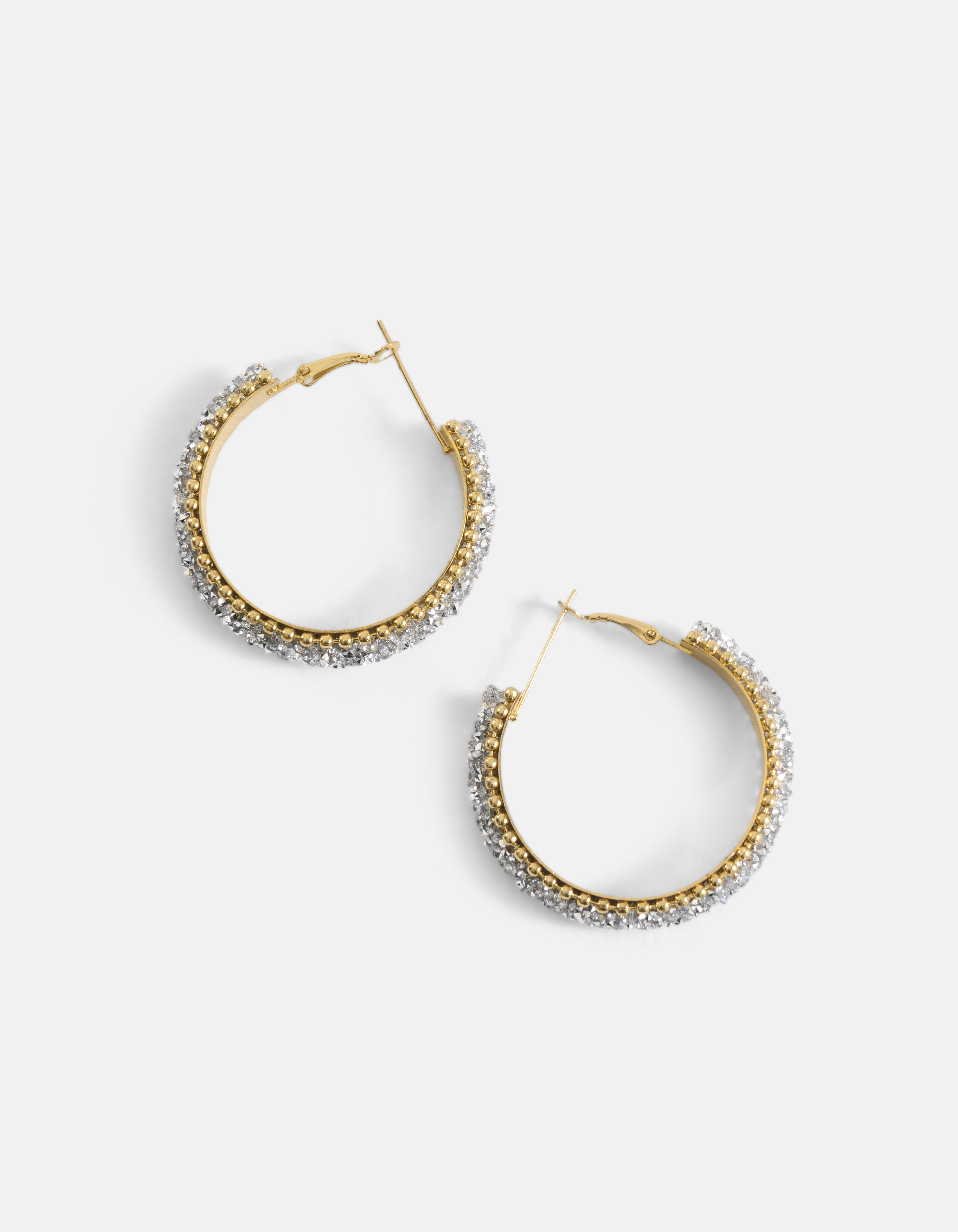 Strass-Ohrringe Gold SHOEBY ACCESSOIRES