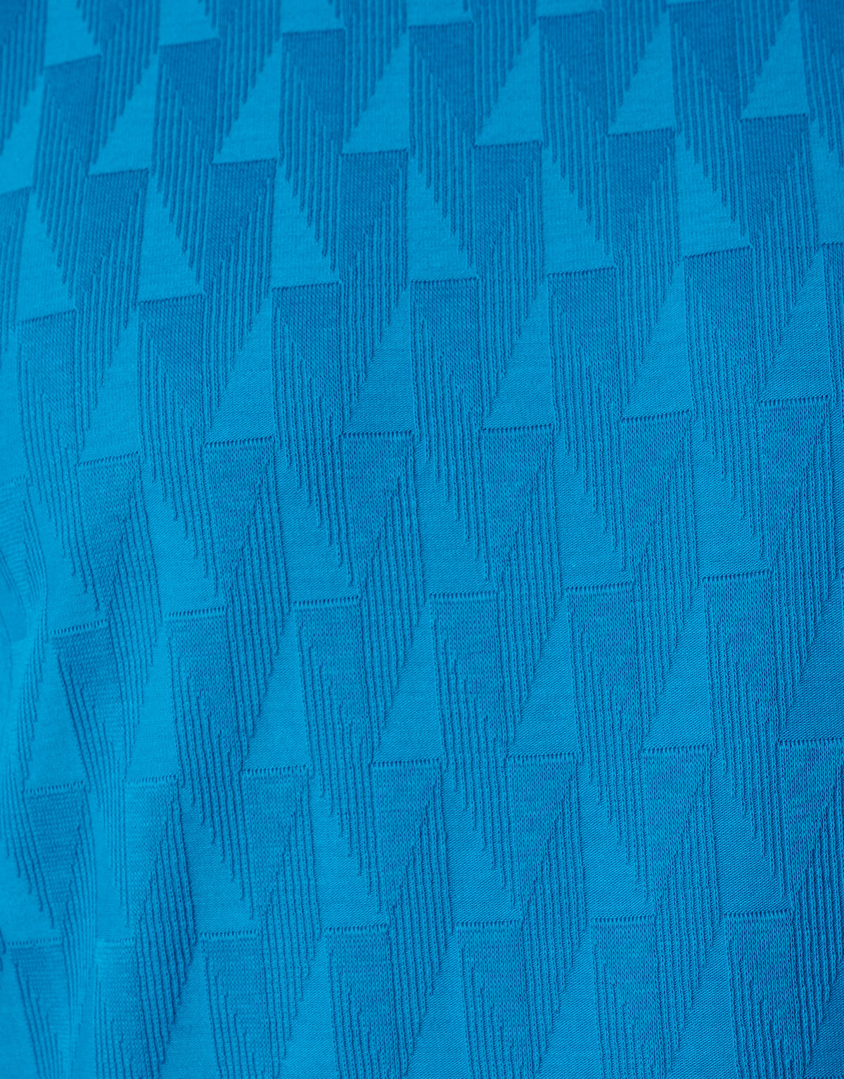 Jacquard T-Shirt Blau SHOEBY MEN