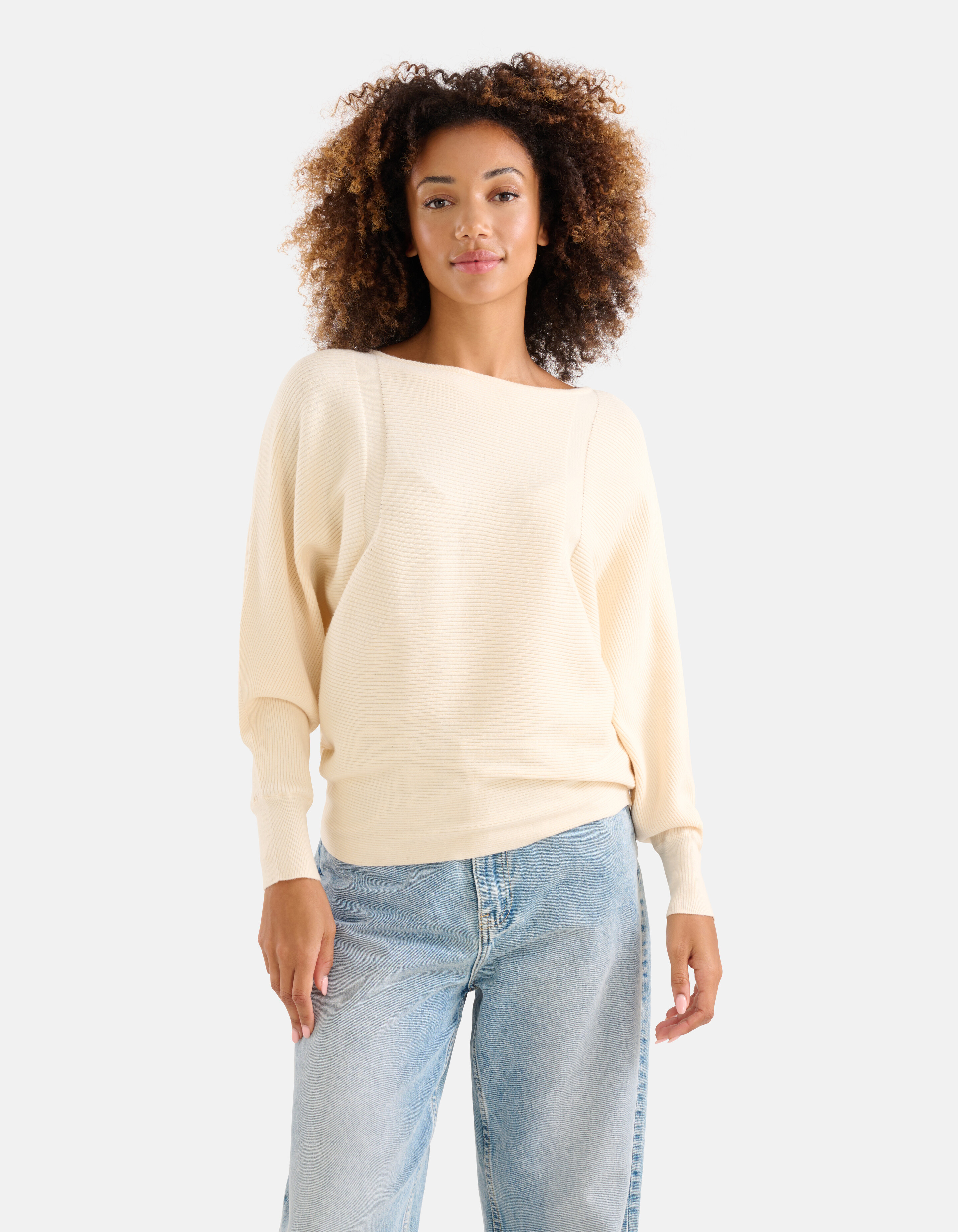 Oversized Trui Gebroken Wit SHOEBY WOMEN