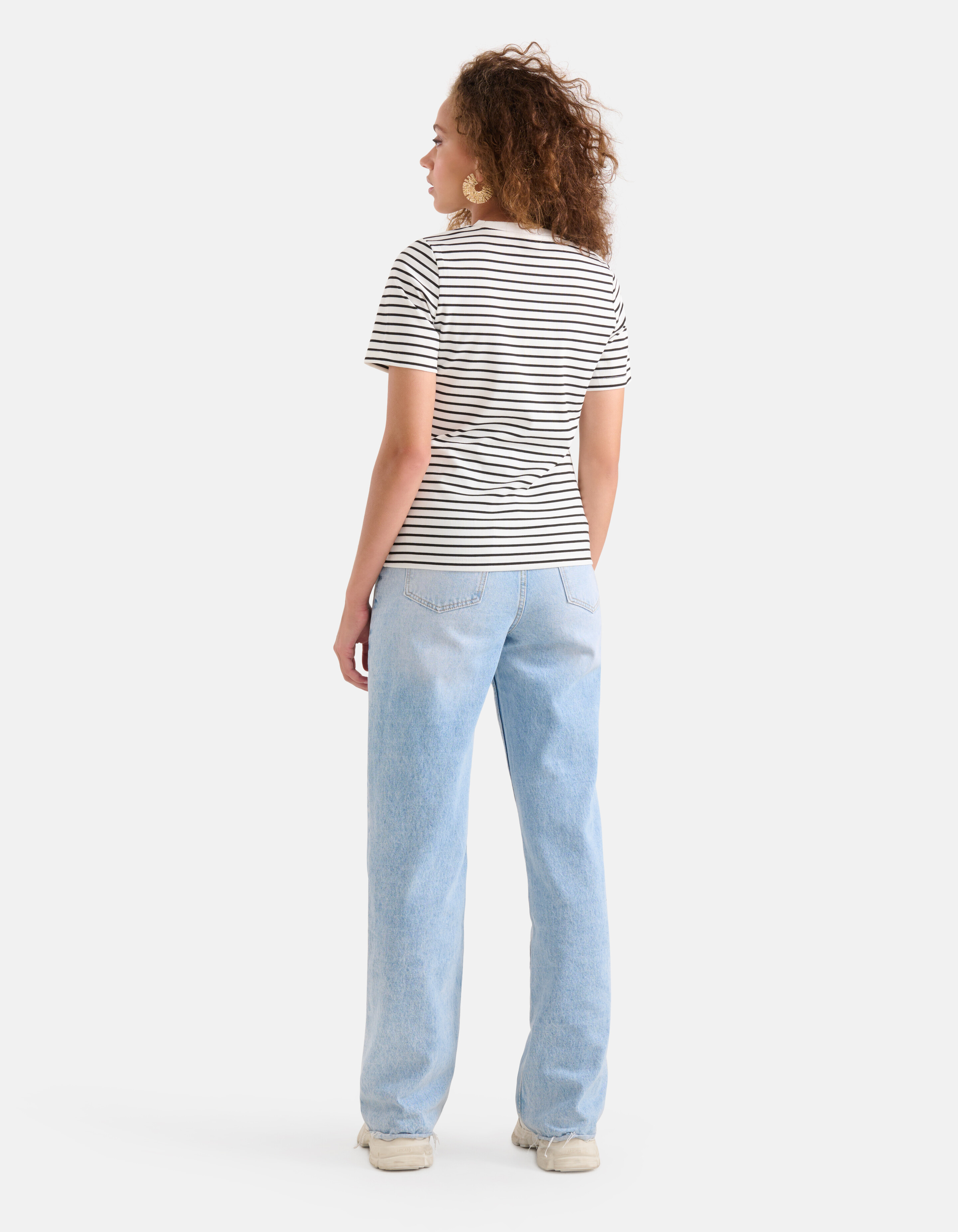 Gestreiftes Top Schwarz/Weiß SHOEBY WOMEN