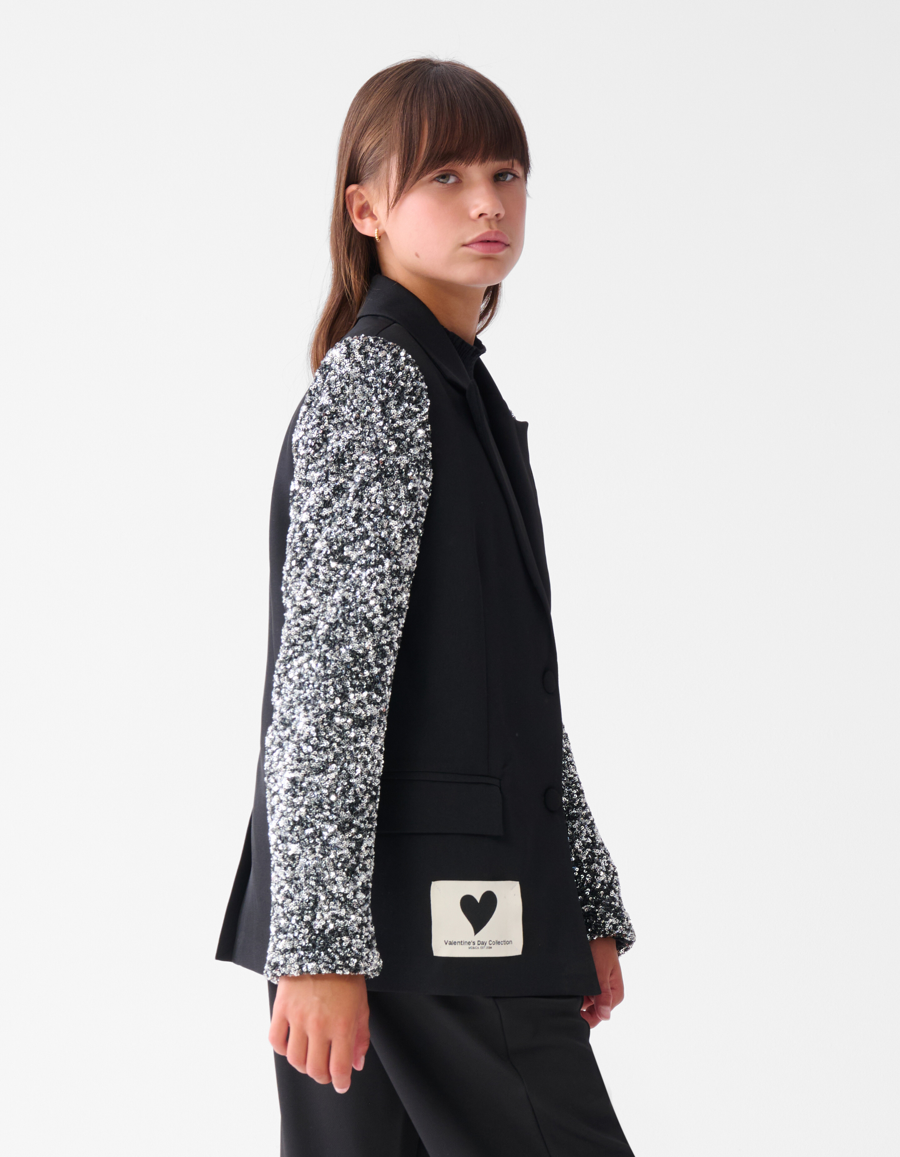 Pailletten-Mix-Blazer Schwarz SHOEBY GIRLS