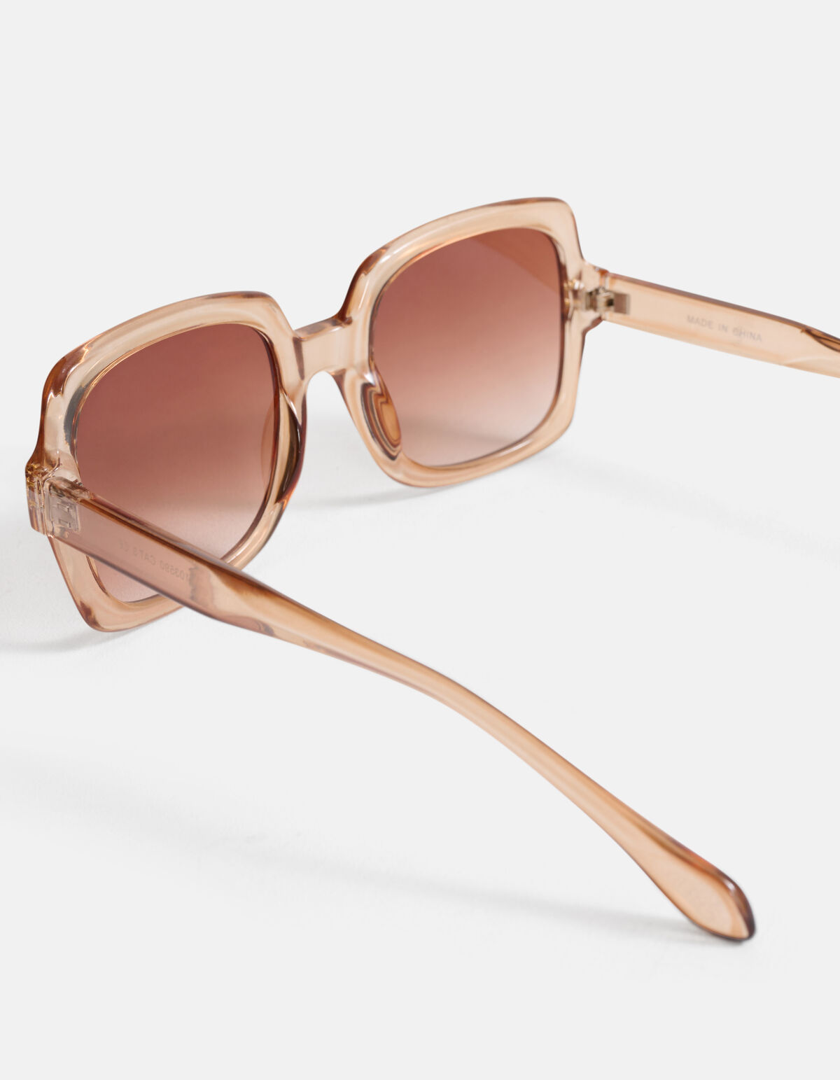 Oversized Zonnebril Lichtbruin SHOEBY ACCESSOIRES