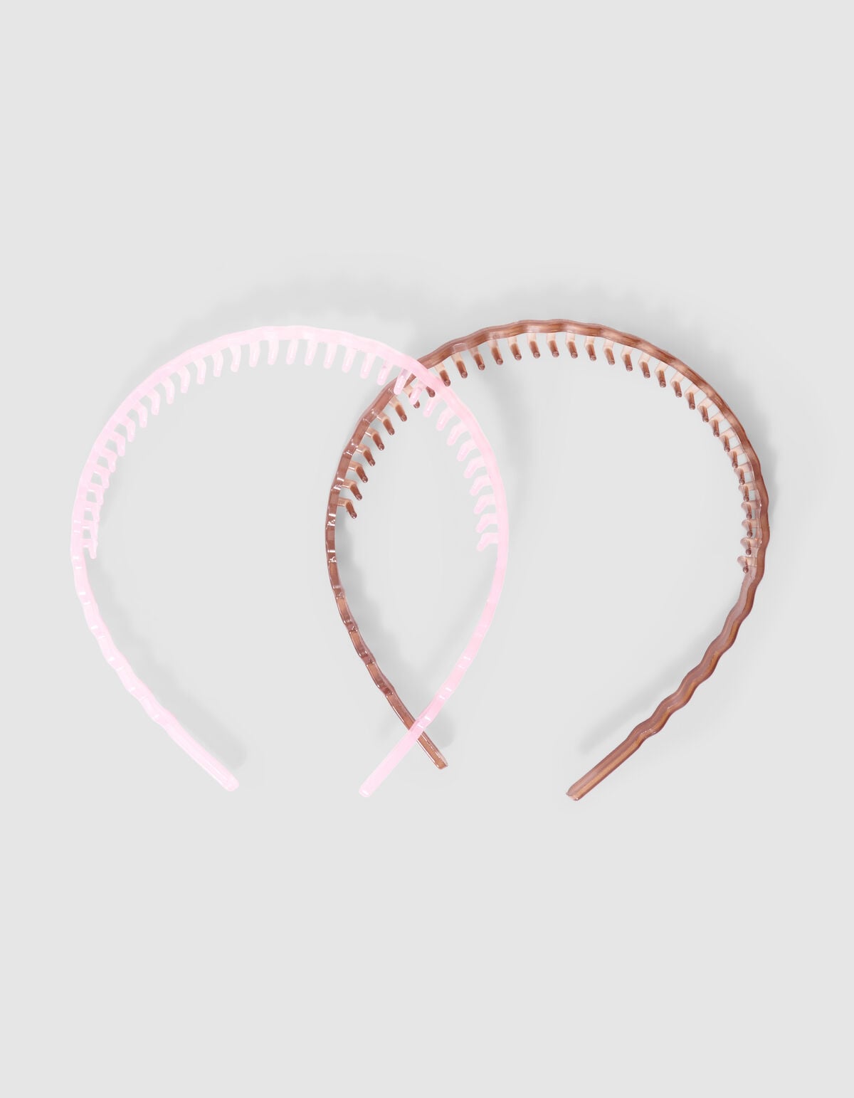Wavy Haarreifen Set Rosa/Braun SHOEBY ACCESSOIRES