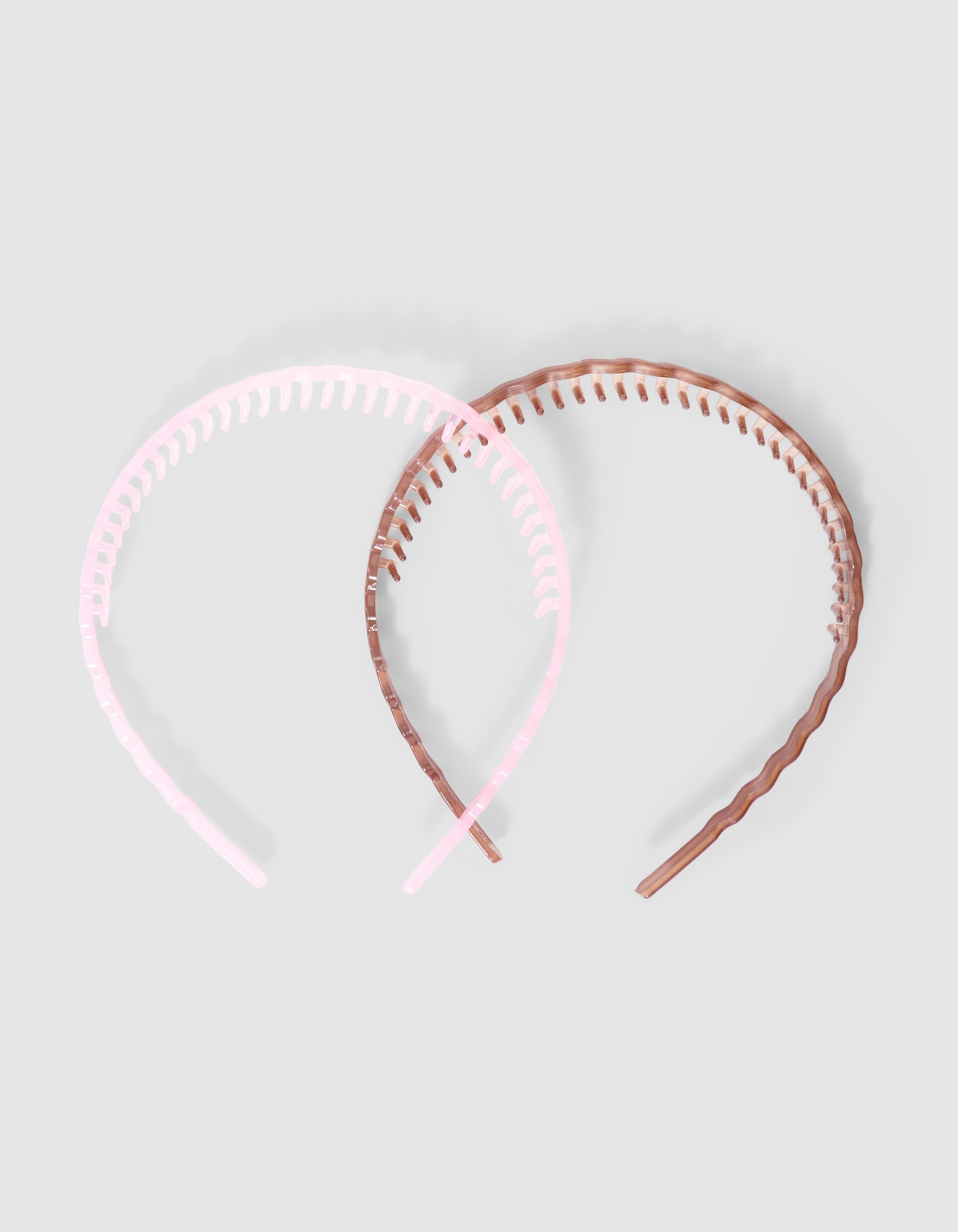 Wavy Haarreifen Set Rosa/Braun SHOEBY ACCESSOIRES
