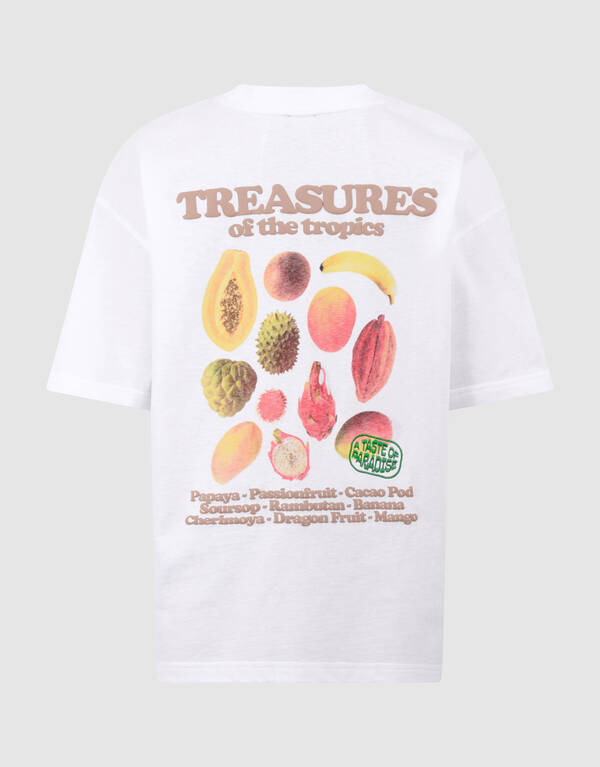 Fruit Artwork T-shirt Wit SHOEBY BOYS