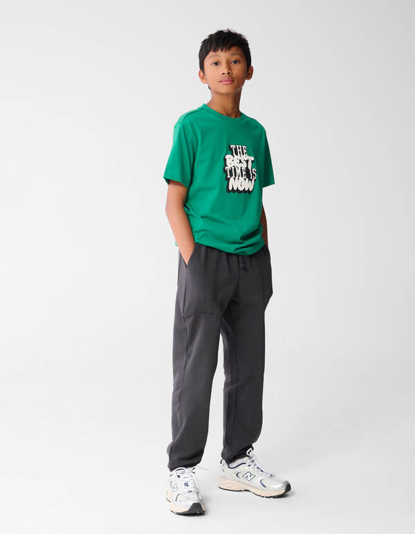 Time Artwork T-shirt Grün SHOEBY BOYS