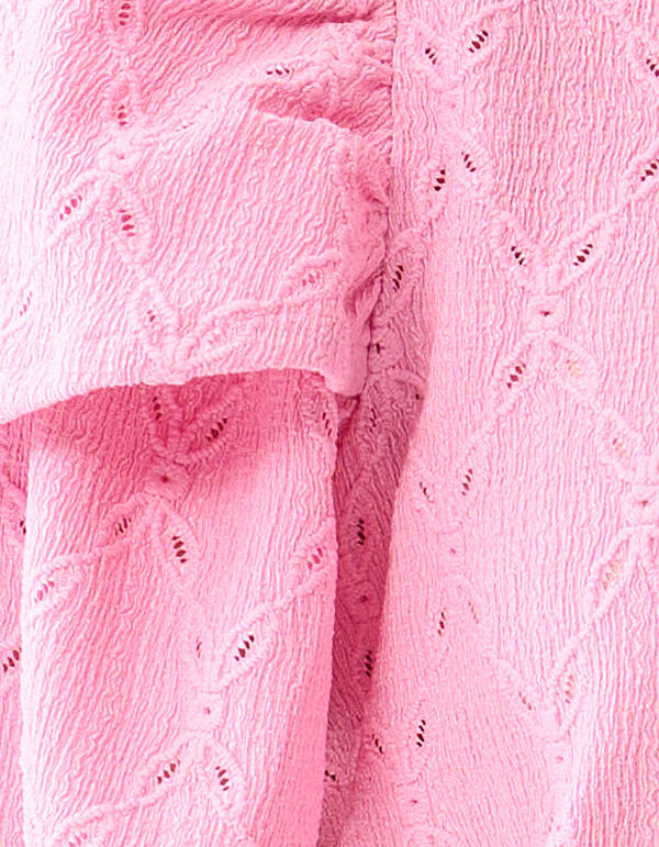 Ajour R&uuml;schen-Top Rosa SHOEBY WOMEN