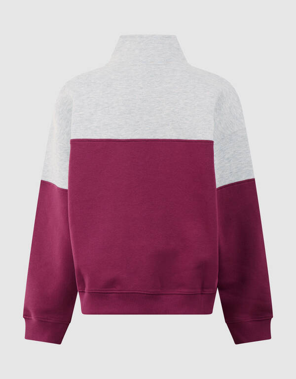 Sportlicher Pullover mit Rei&szlig;verschlus Grau/Dunk SHOEBY BOYS