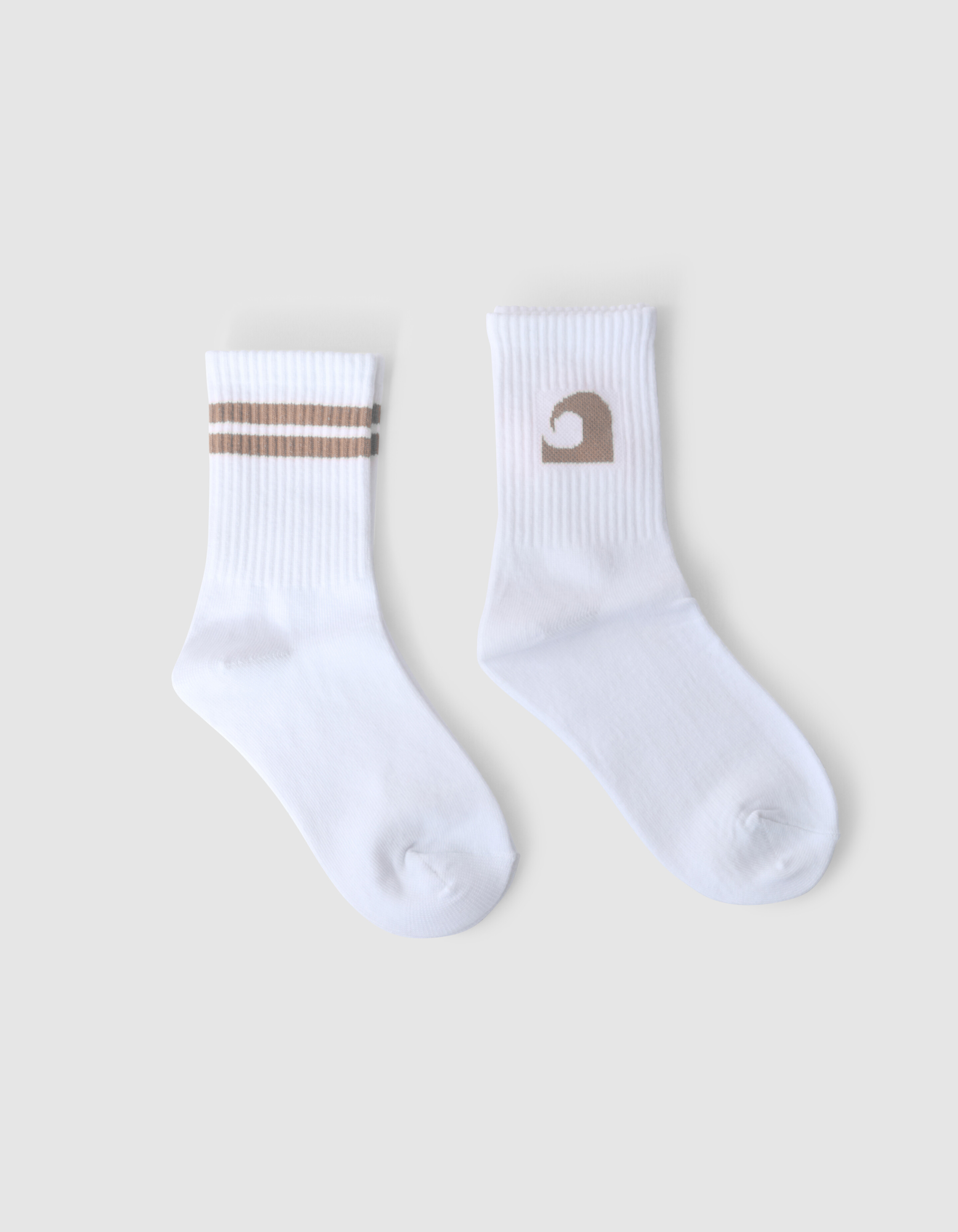 Wave Artwork Socken Taupe SHOEBY ACCESSOIRES