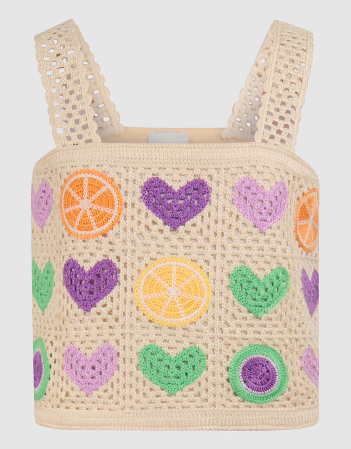 Gehäkeltes Kunstwerk Top Off White SHOEBY GIRLS