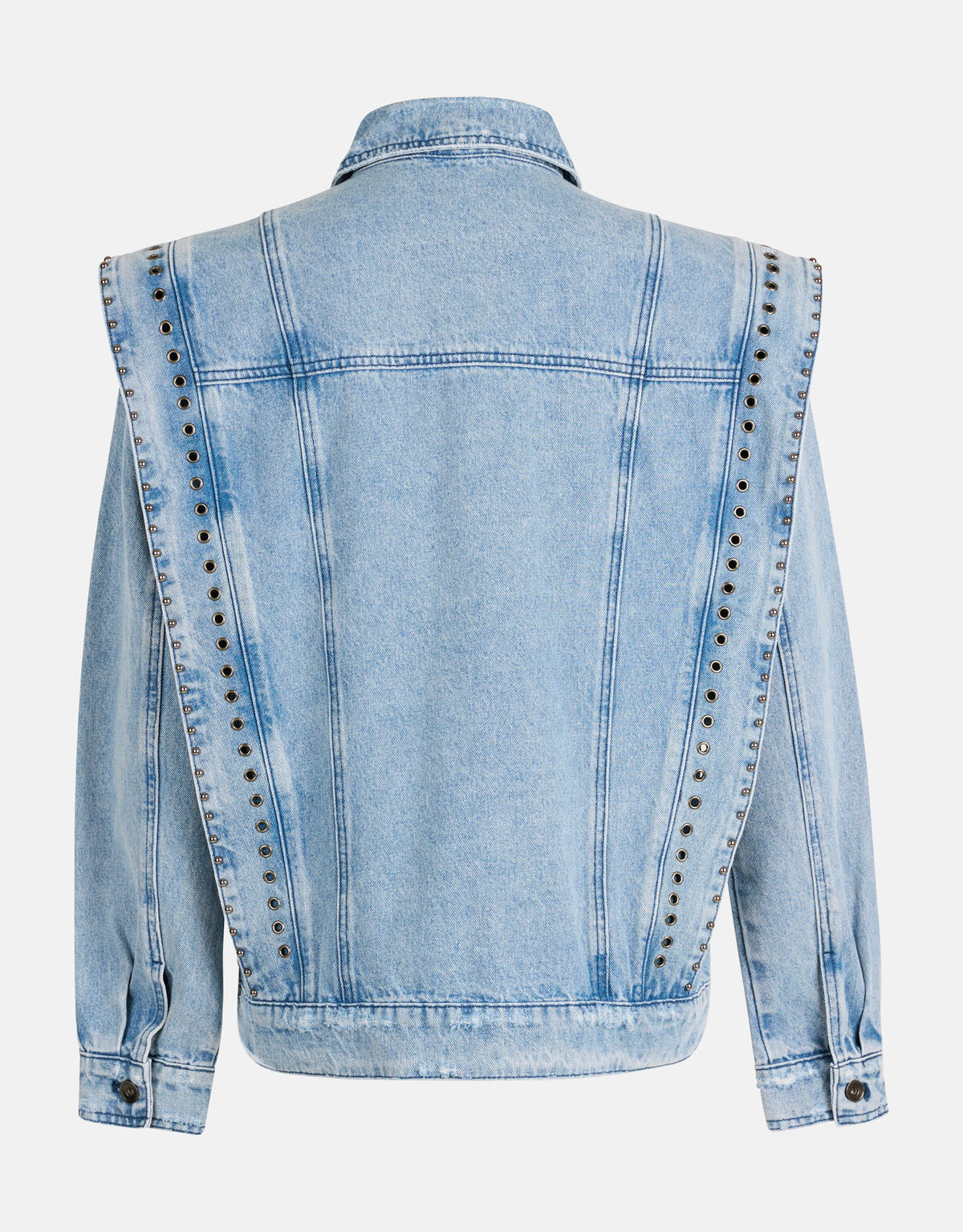 Zerst&ouml;rte Denim-Jacke Blau von Nicolette SHOEBY WOMEN