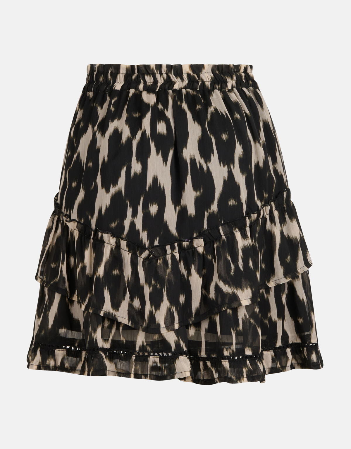 Rock mit Leopardenmuster Schwarz SHOEBY WOMEN