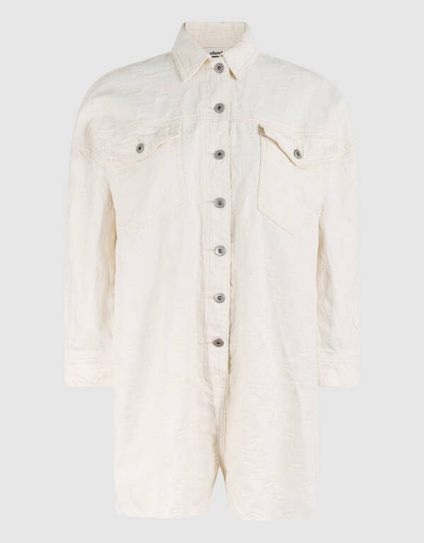 Struktur Jumpsuit Offbeat Weiß SHOEBY WOMEN