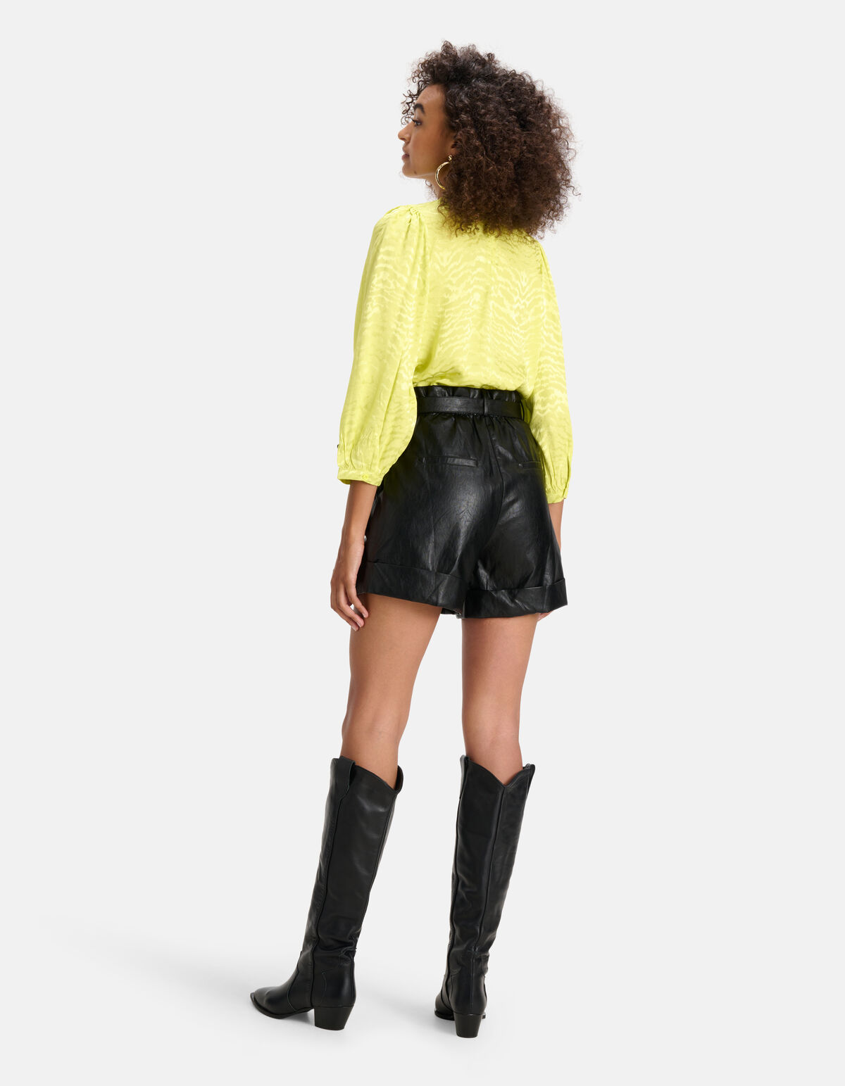 Jacquard Top Lime SHOEBY WOMEN