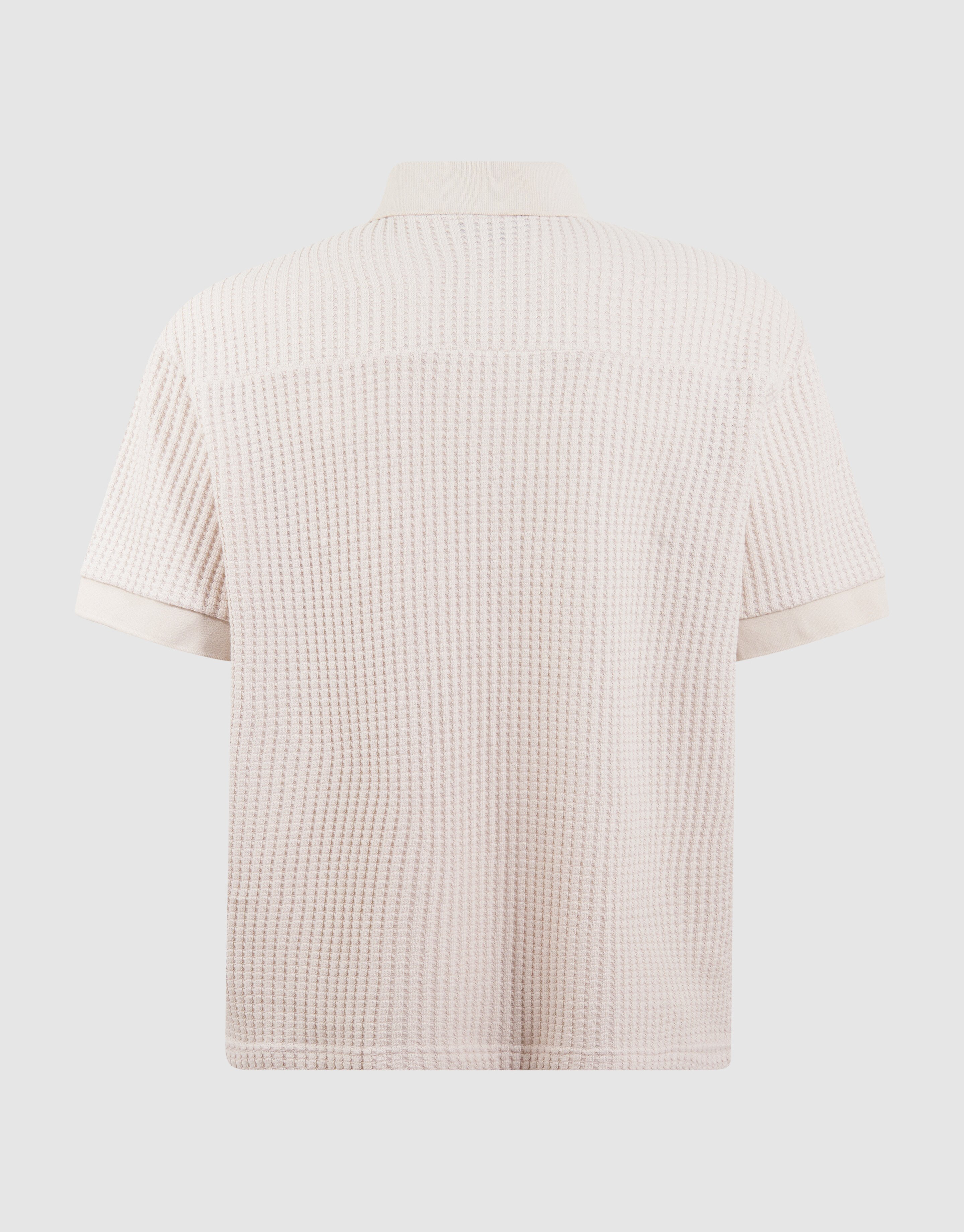 Schweres Waffel-Poloshirt Sand SHOEBY MEN