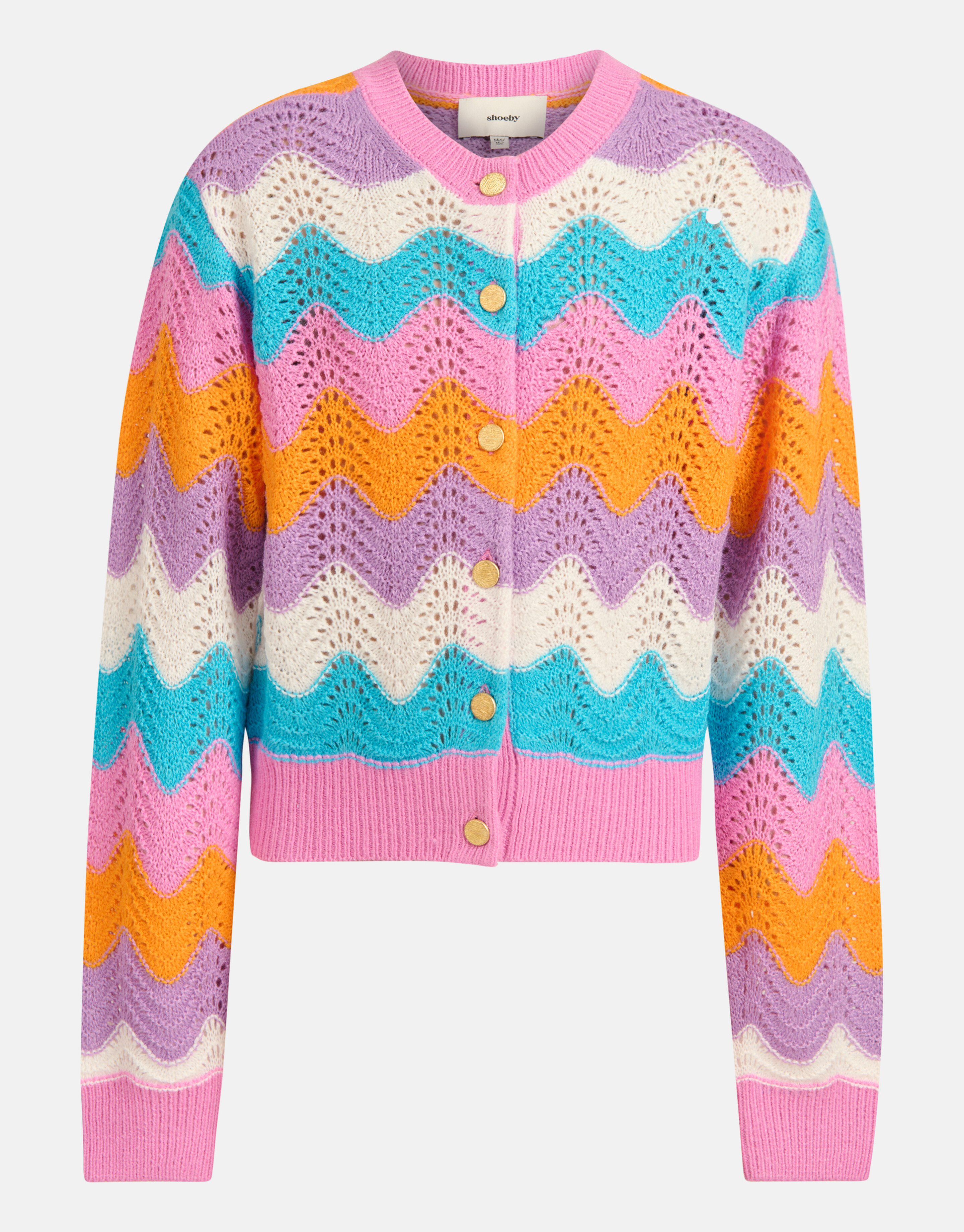 Ajour Vest Roze SHOEBY GIRLS
