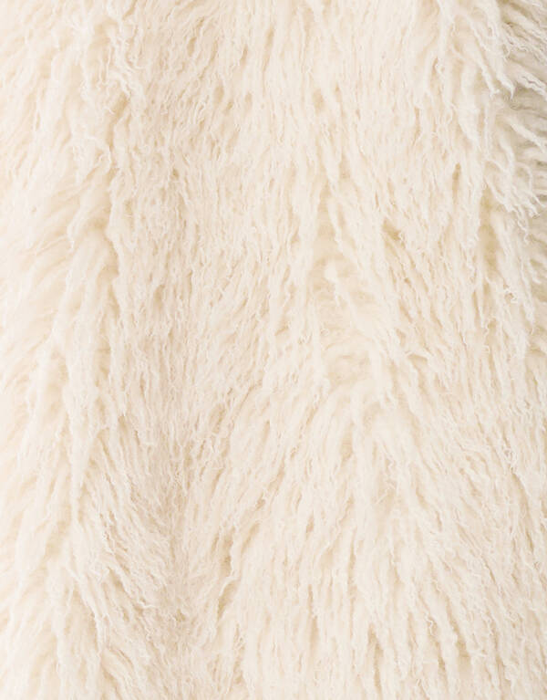 Oversized Teddy-Weste Gebrochen Wei&szlig; von Mieke SHOEBY WOMEN