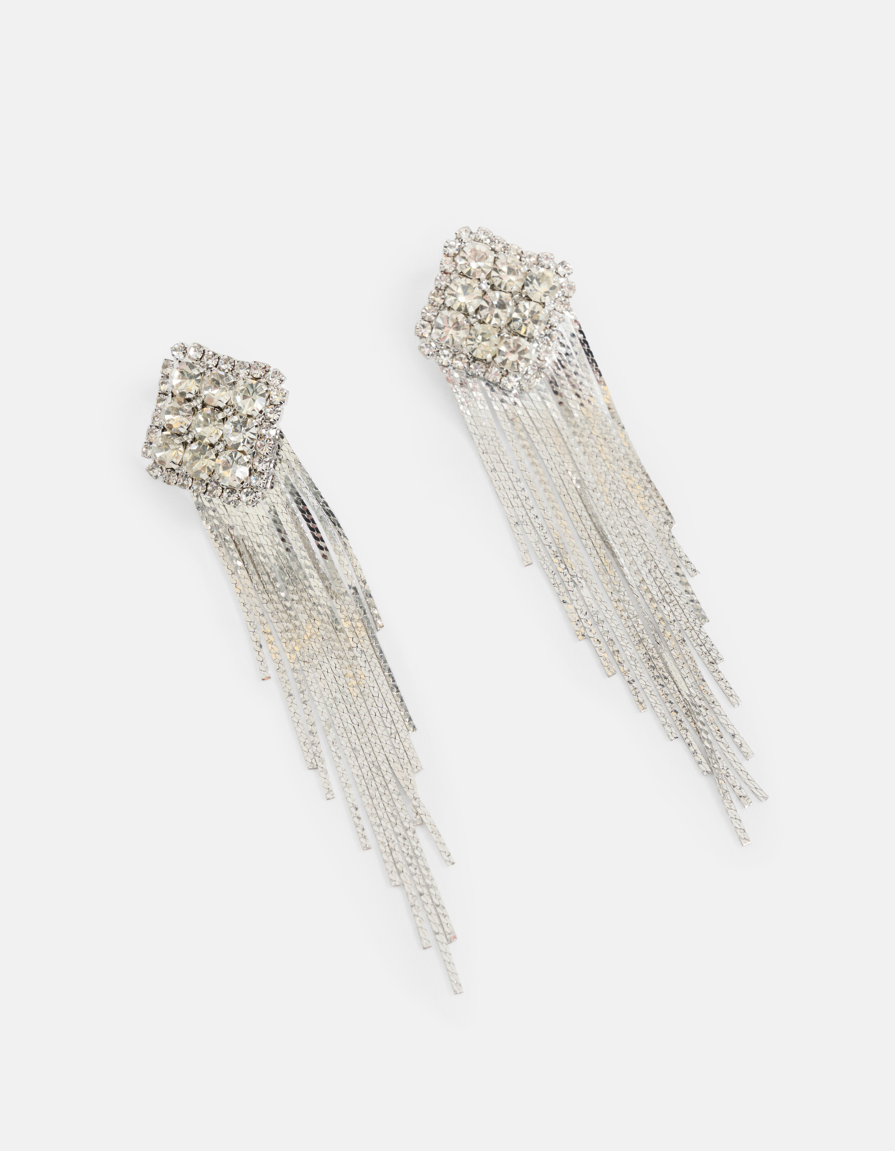 Strass-Ohrringe Silber SHOEBY ACCESSOIRES