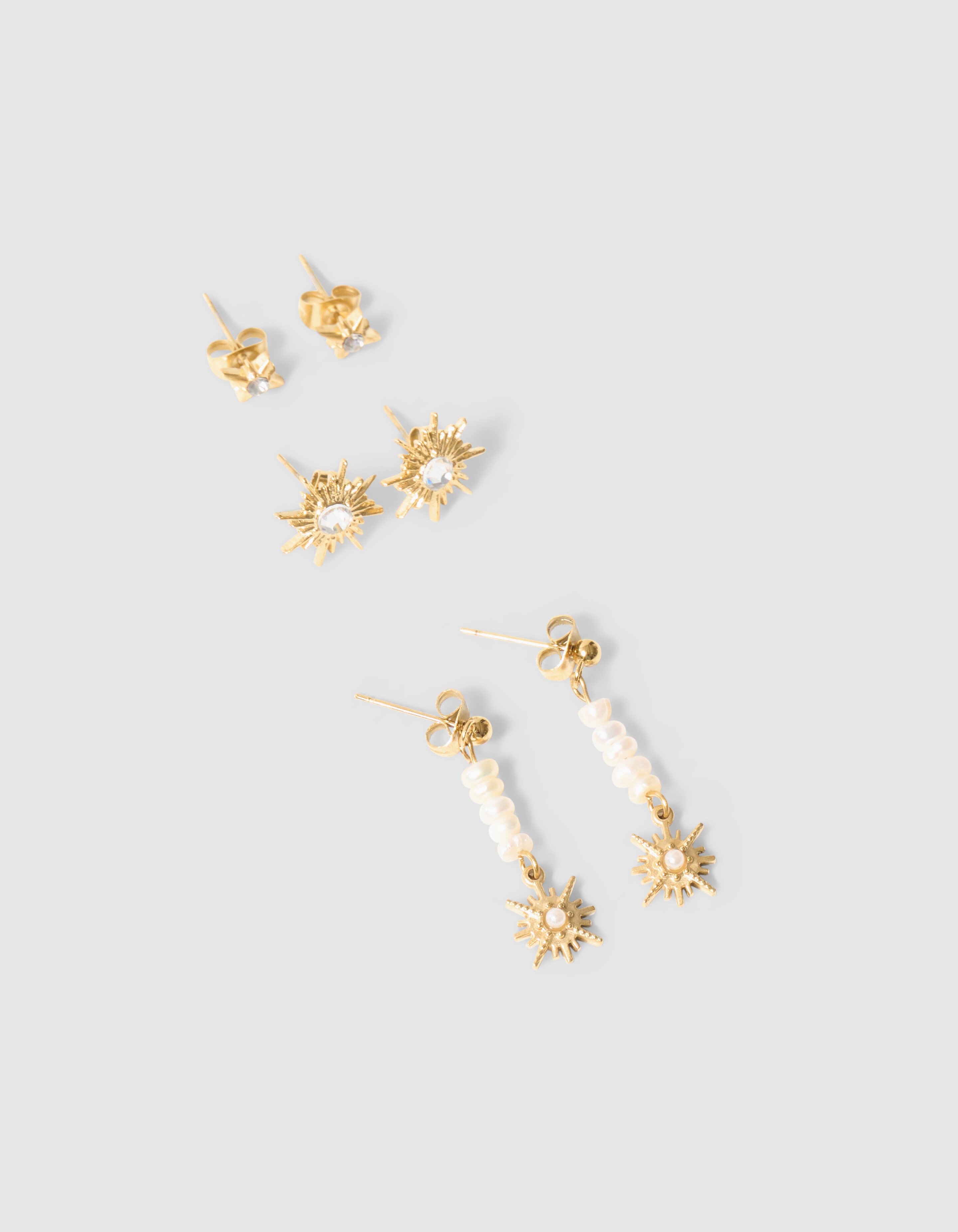 Stern Ohrring Set Gold SHOEBY ACCESSOIRES