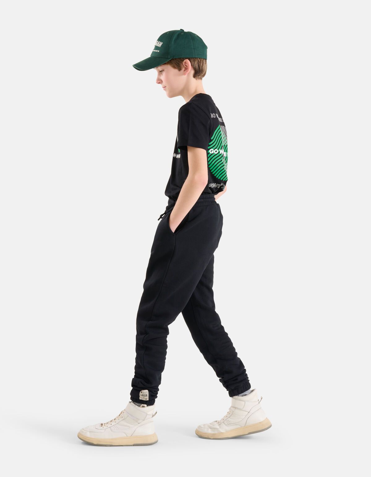 Bedrucktes T-shirt Schwarz SHOEBY BOYS