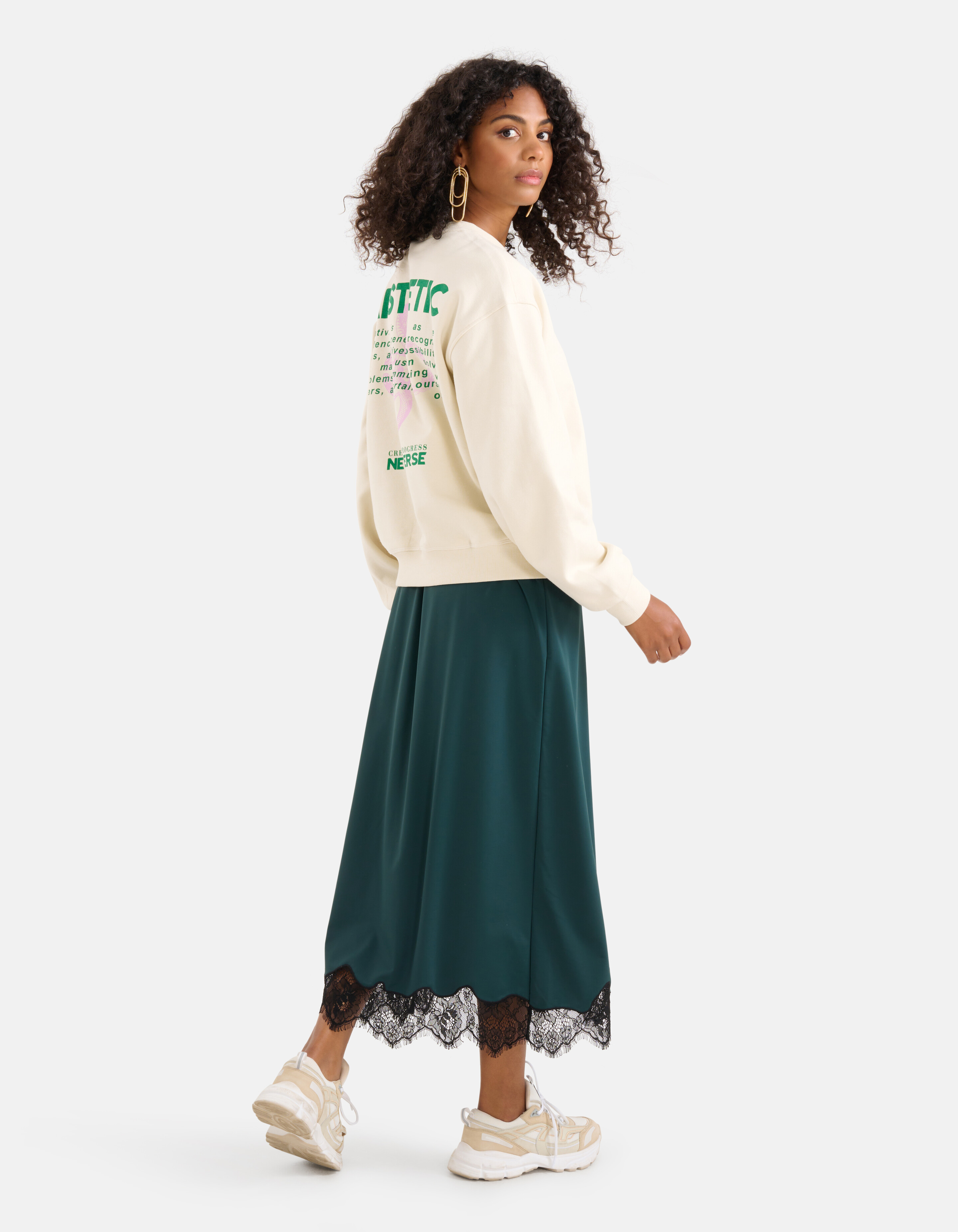 Artwork Pullover Off White SHOEBY WOMEN