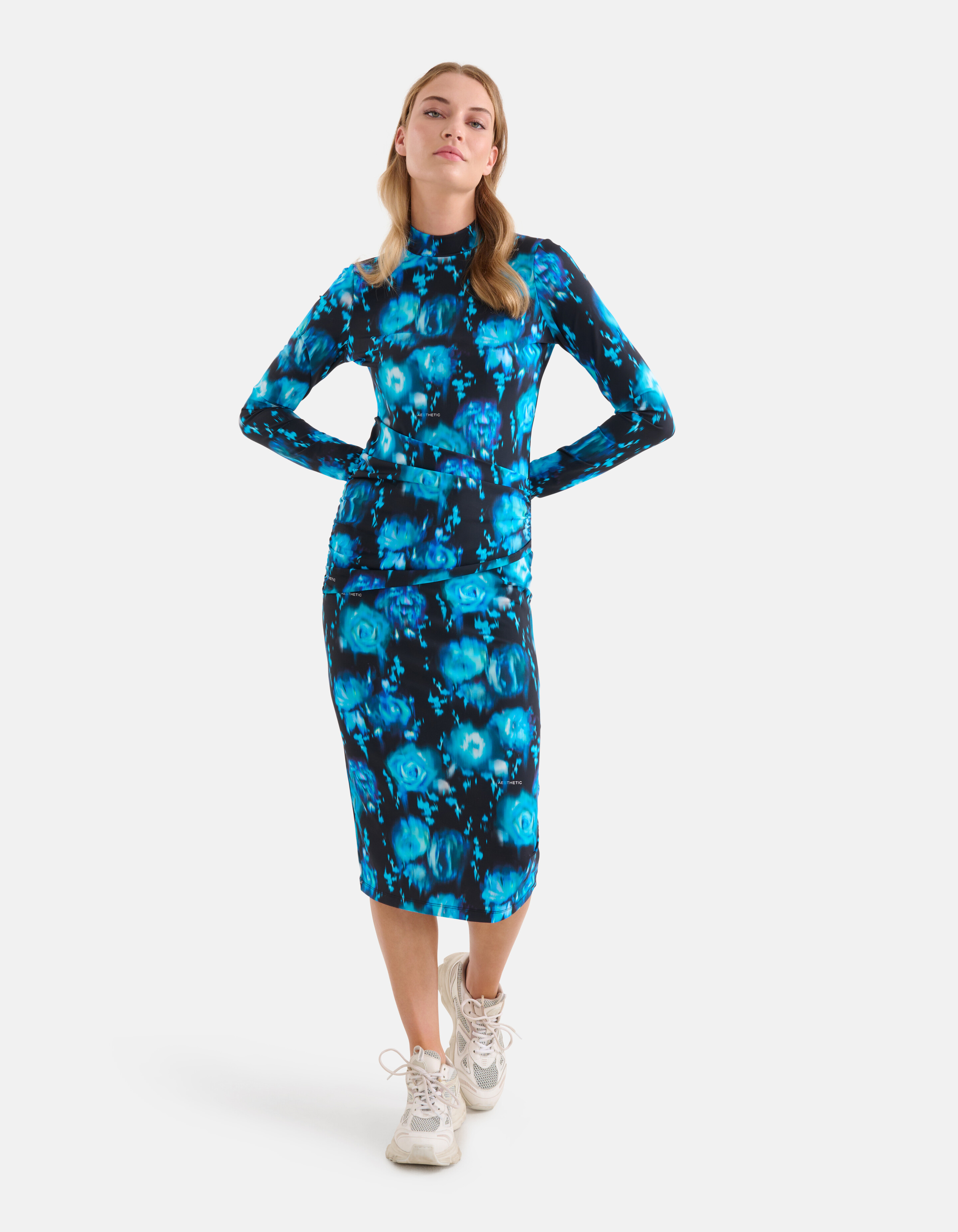Bedrucktes Reisekleid Blau SHOEBY WOMEN