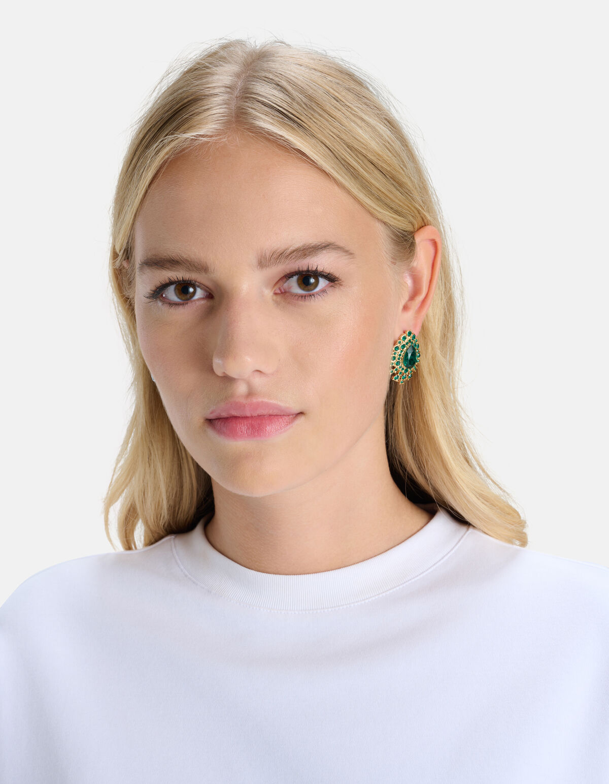 Grüne Vintage-Ohrringe SHOEBY ACCESSOIRES