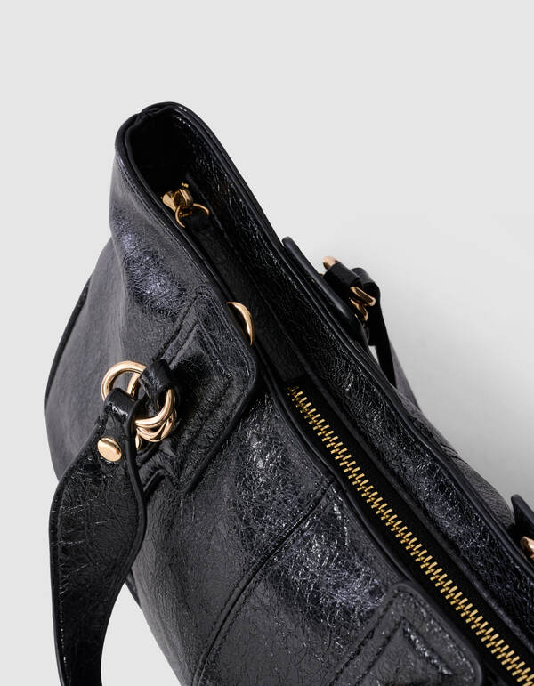 Vintage Ring Tasche Schwarz SHOEBY ACCESSOIRES
