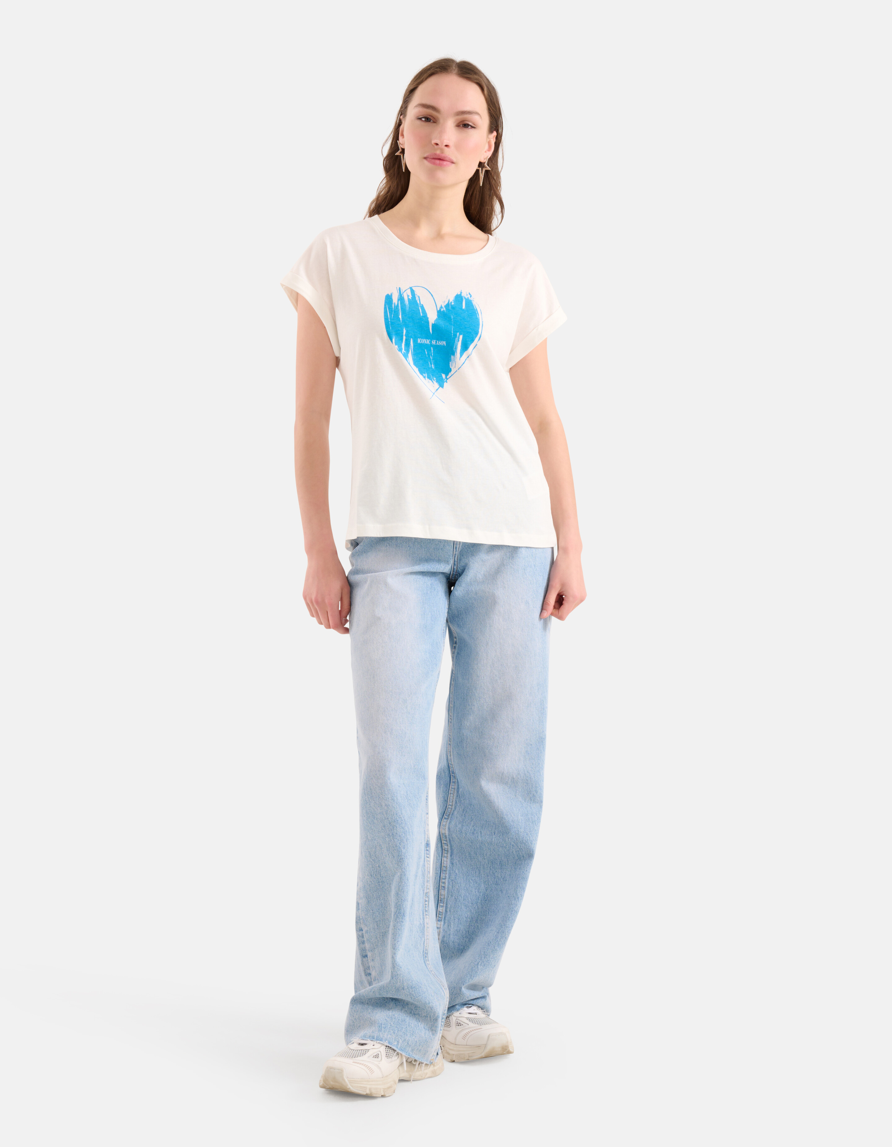 Druck-T-Shirt Blau SHOEBY WOMEN