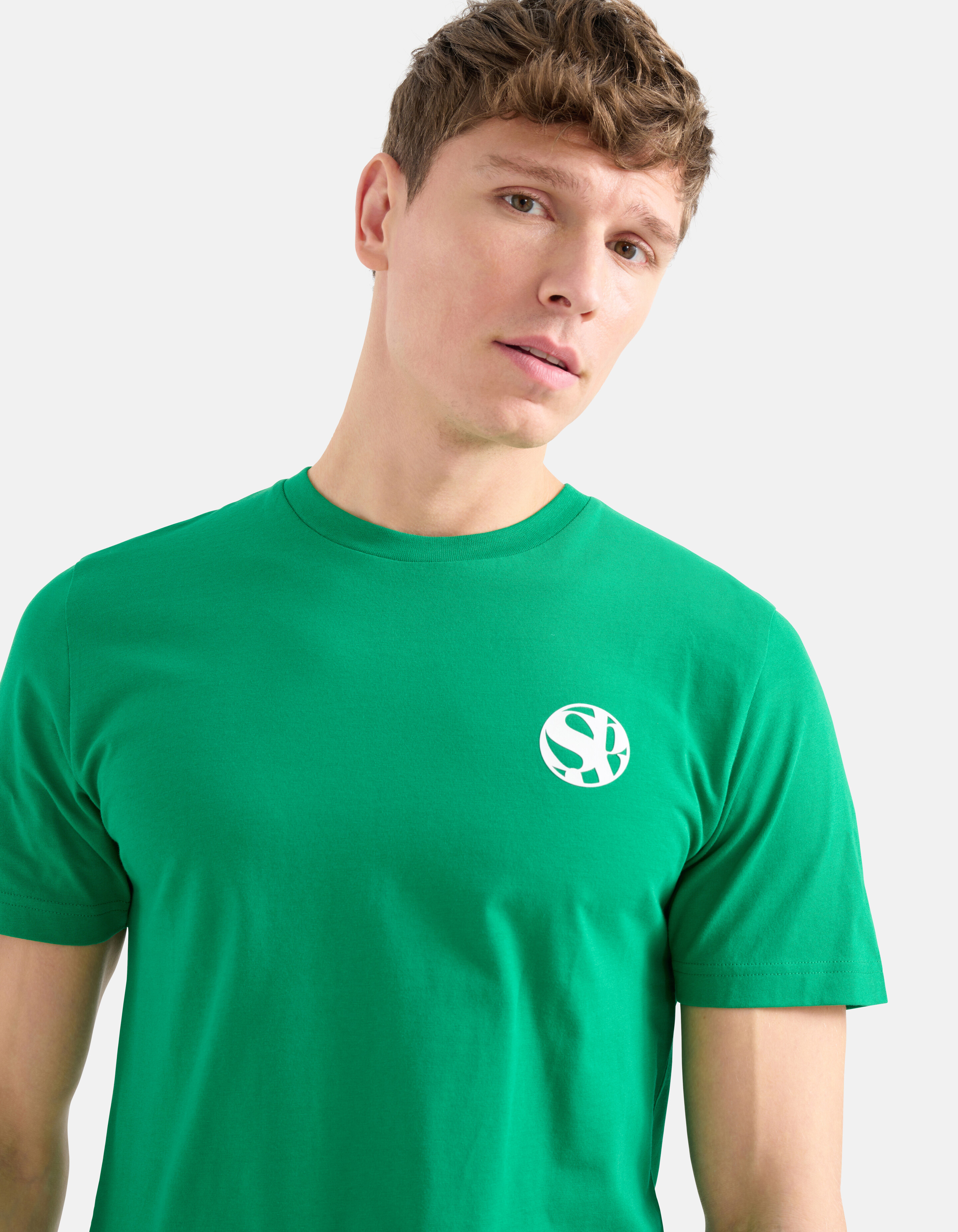 T-Shirt mit Artwork Grün SHOEBY MEN