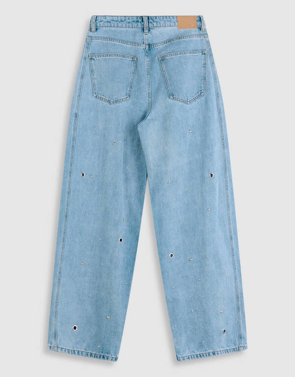 Studded Baggy Fit Jeans Blau SHOEBY WOMEN