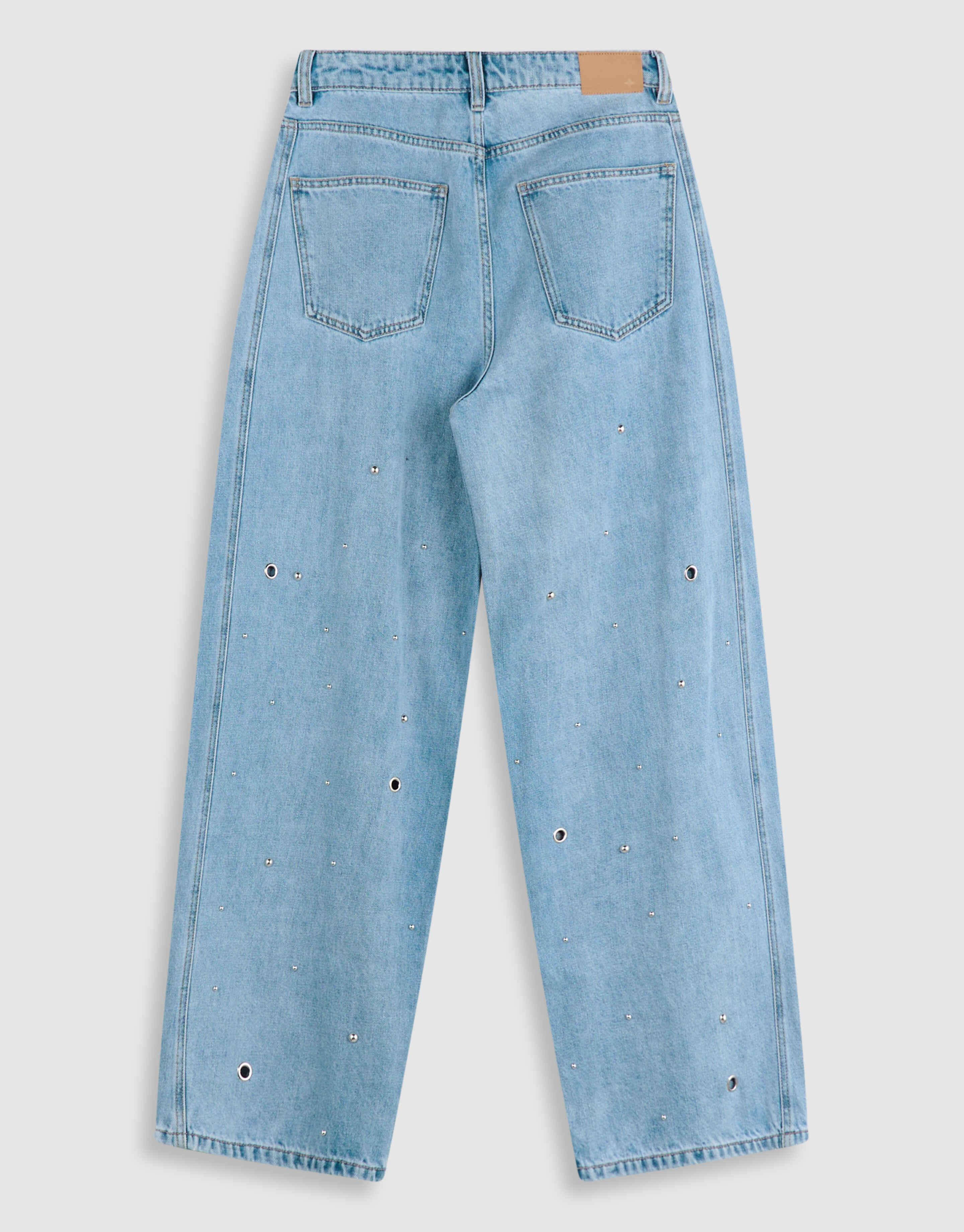 Studded Baggy Fit Jeans Blau SHOEBY WOMEN