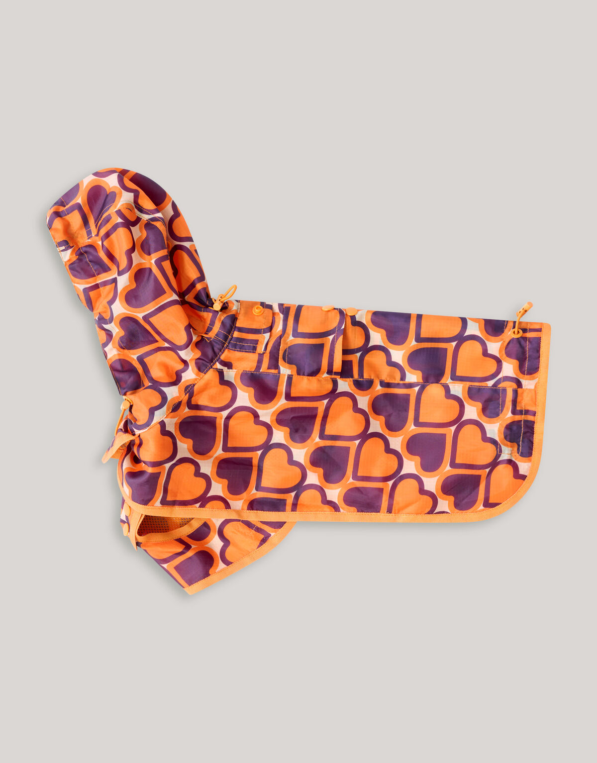 Bedruckter Hunderegenmantel Orange SHOEBY ACCESSOIRES