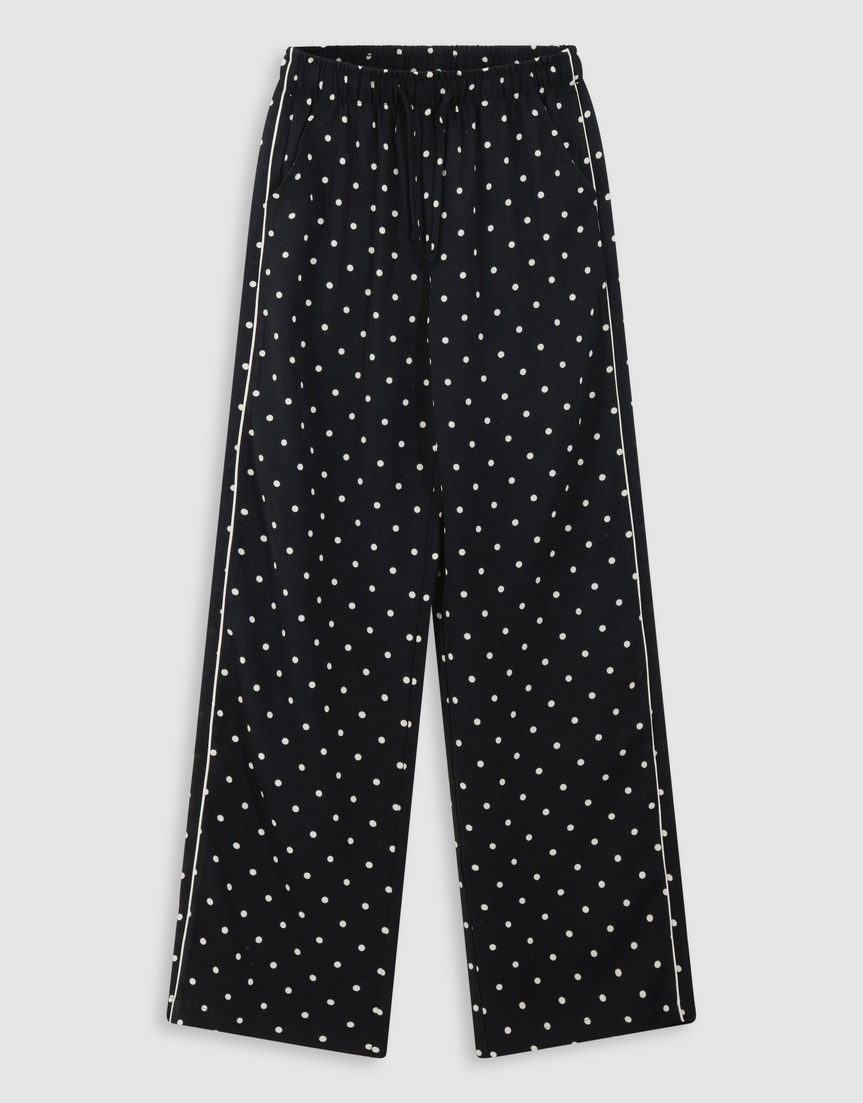 Schwarze Hose mit Polka-Dots und weitem Bein SHOEBY GIRLS