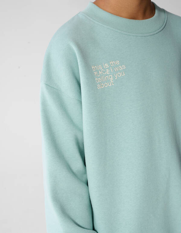 Logo Sweatshirt Hellgr&uuml;n SHOEBY BOYS