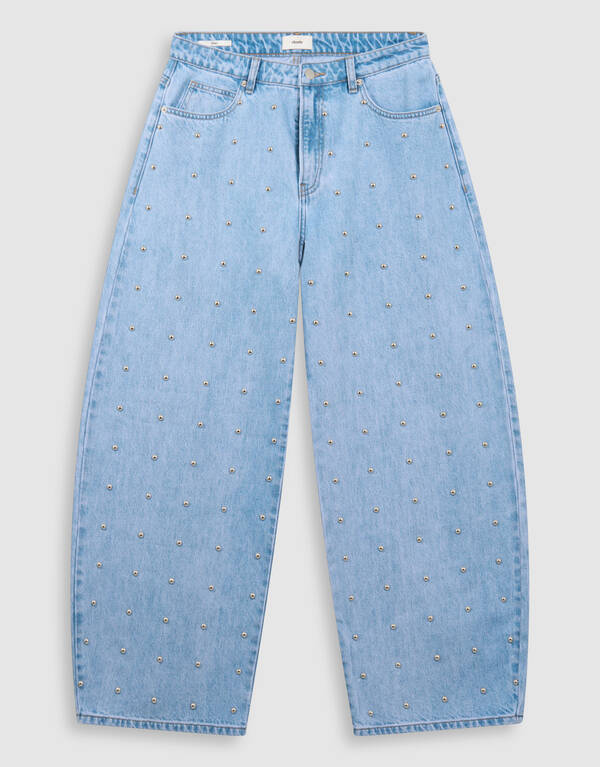 Stud Baggy Fit Jeans Gebleicht SHOEBY WOMEN