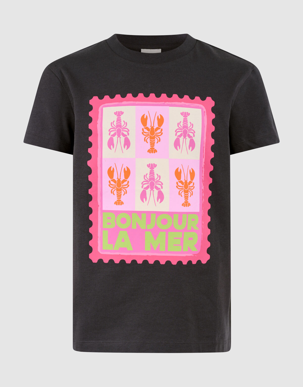 La Mer Artwork T-shirt Dunkelgrau SHOEBY GIRLS