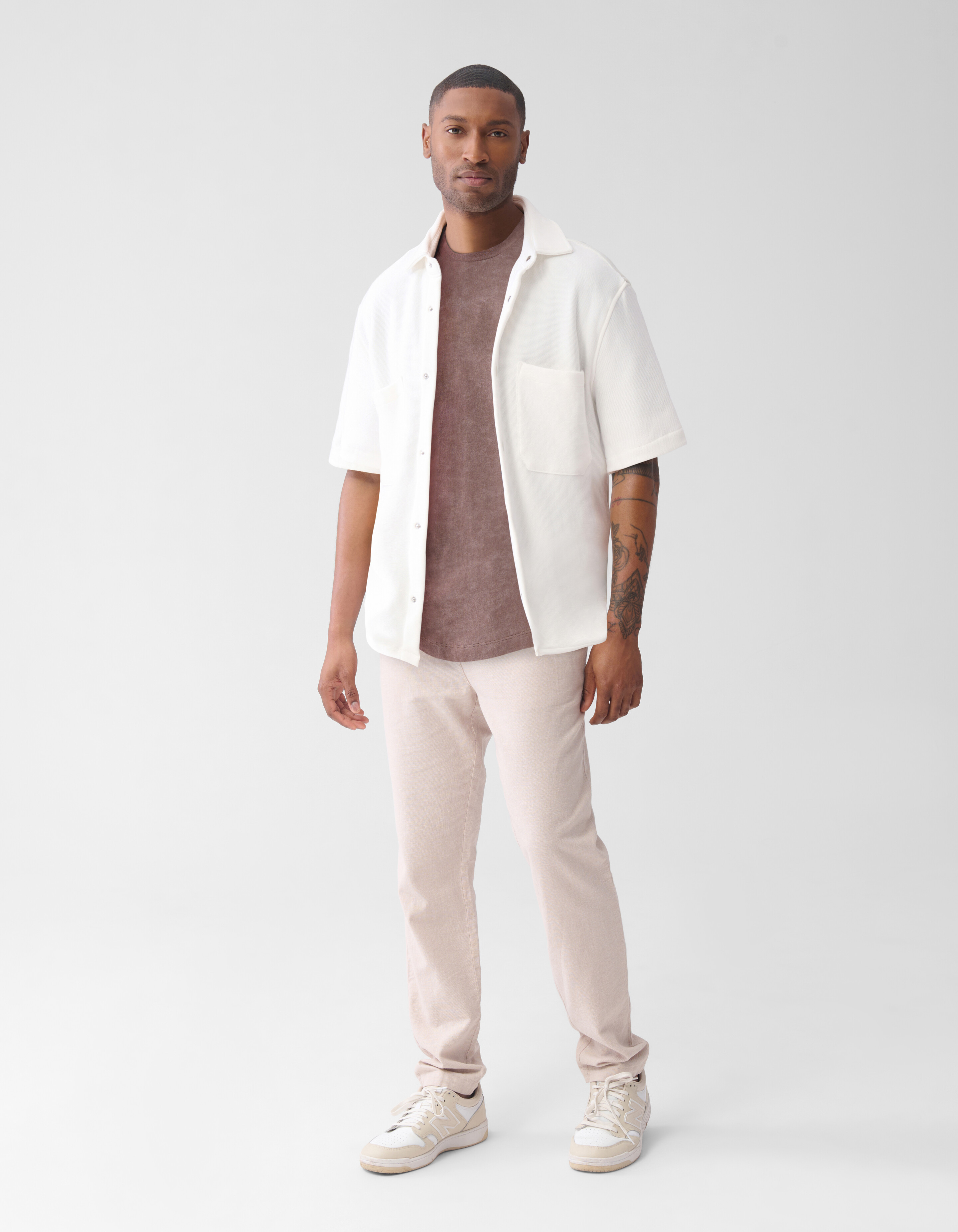 Piqué-Überhemd Off White SHOEBY MEN