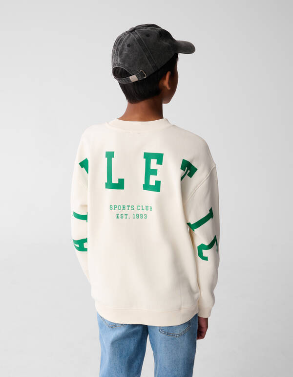 Athletic Artwork Pullover Off White SHOEBY BOYS