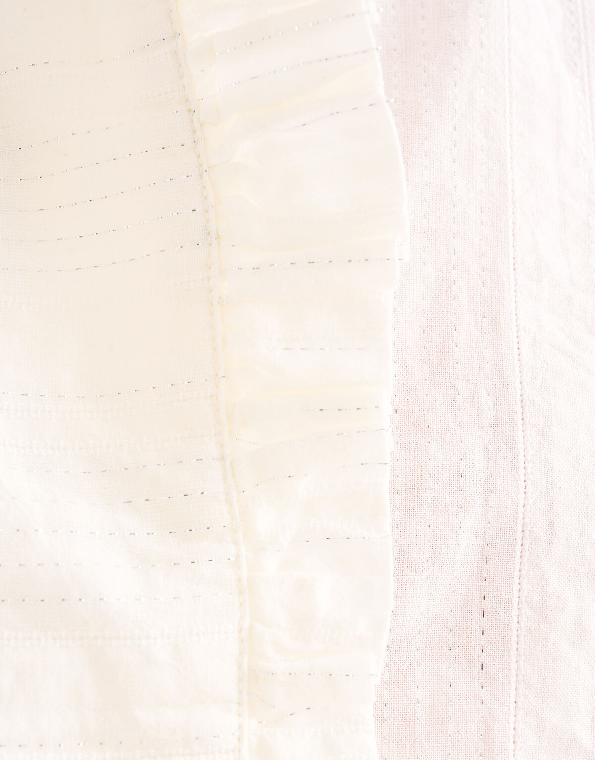 Gestreifte Lurexbluse Off White SHOEBY WOMEN