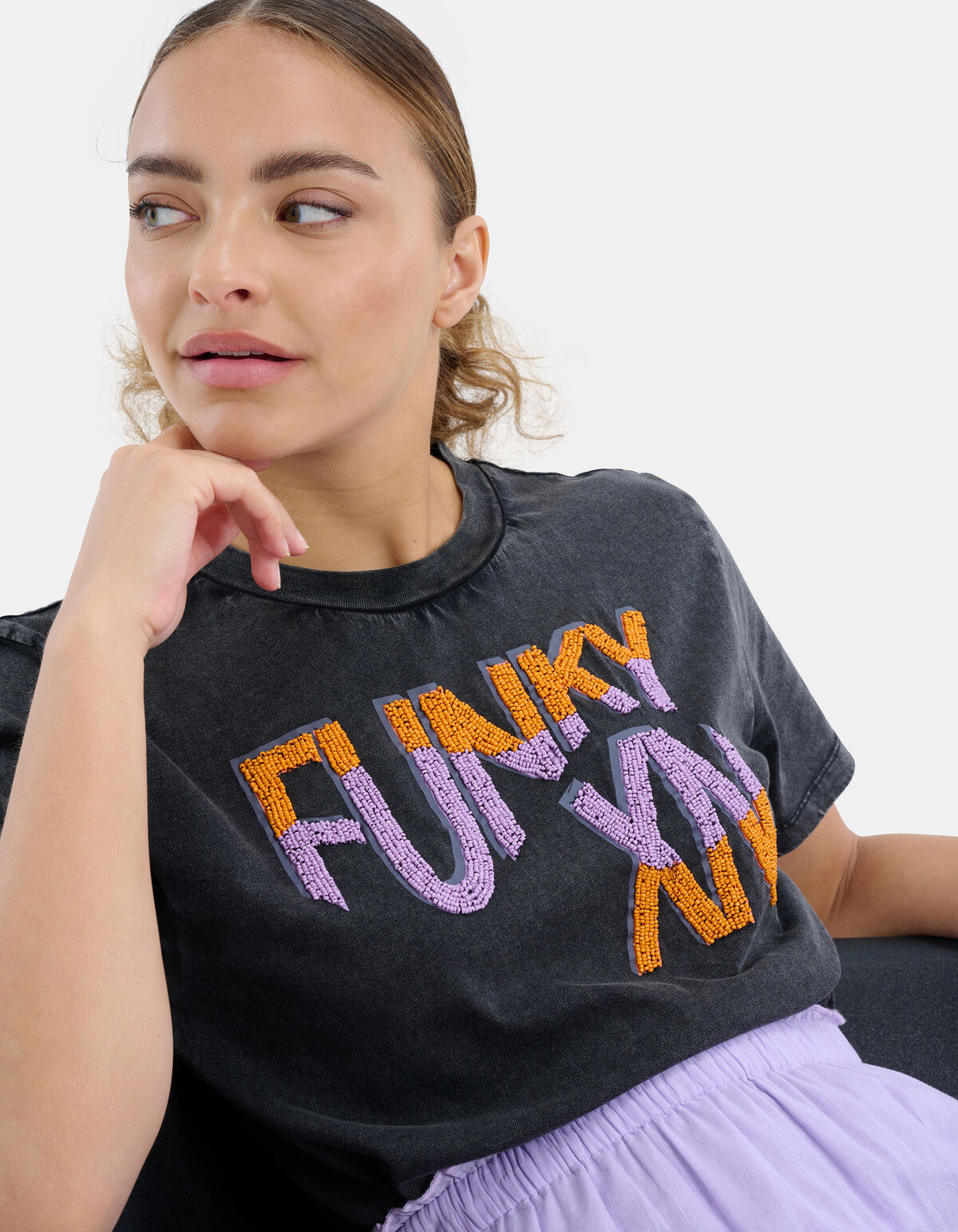 Perlen-T-Shirt EKSEPT