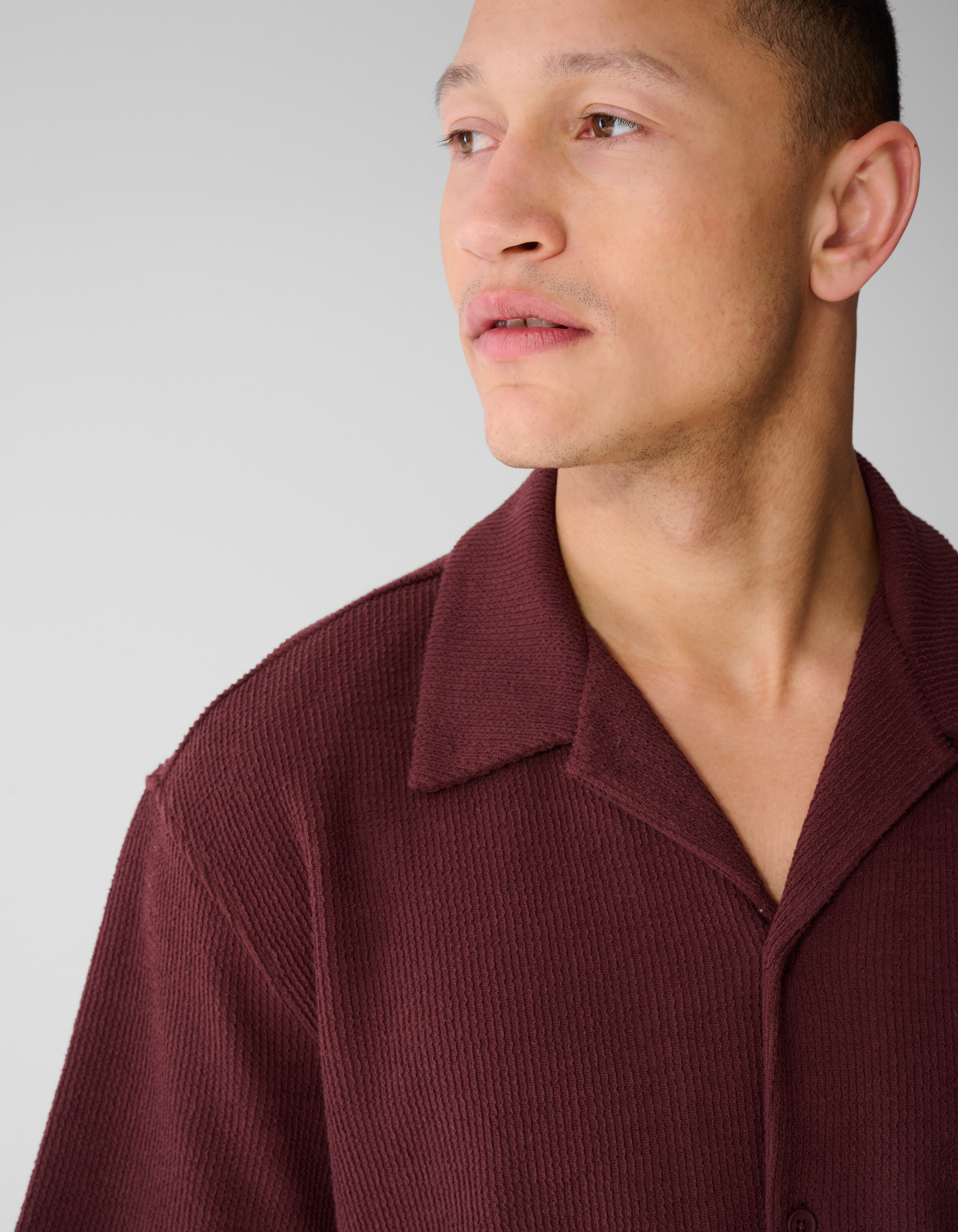 Rippenhemd Dunkelrot SHOEBY MEN
