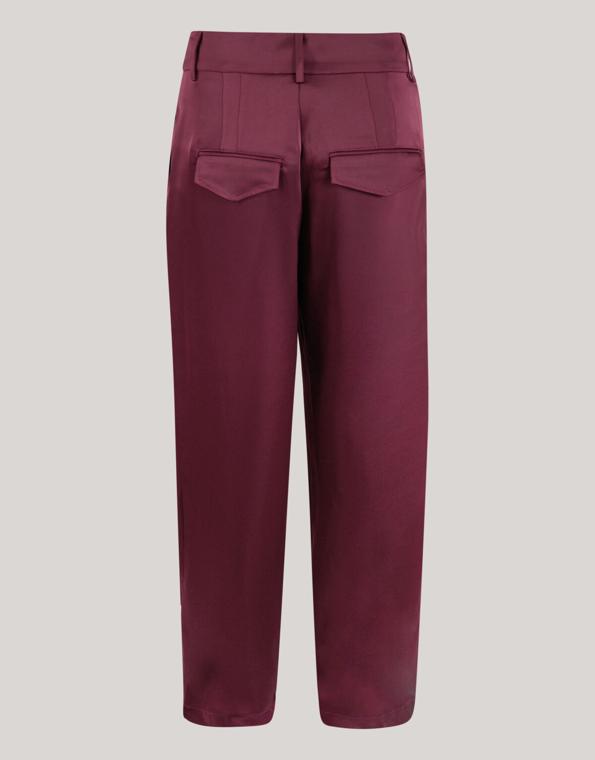 Satin Pantaloons mit weitem Bein Dunkelrot von Lon SHOEBY WOMEN