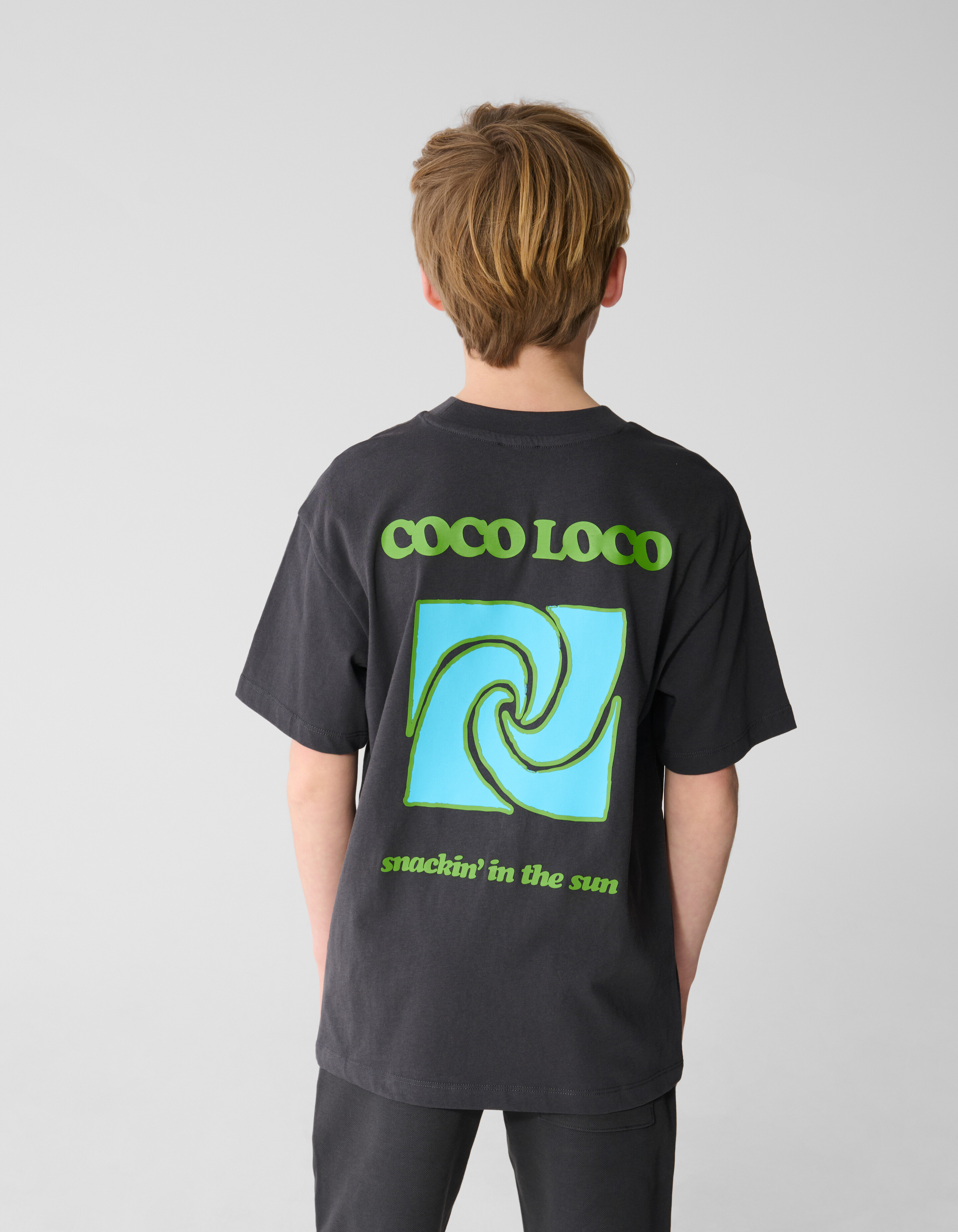 Coco Loco Artwork T-Shirt Dunkelgrau SHOEBY BOYS