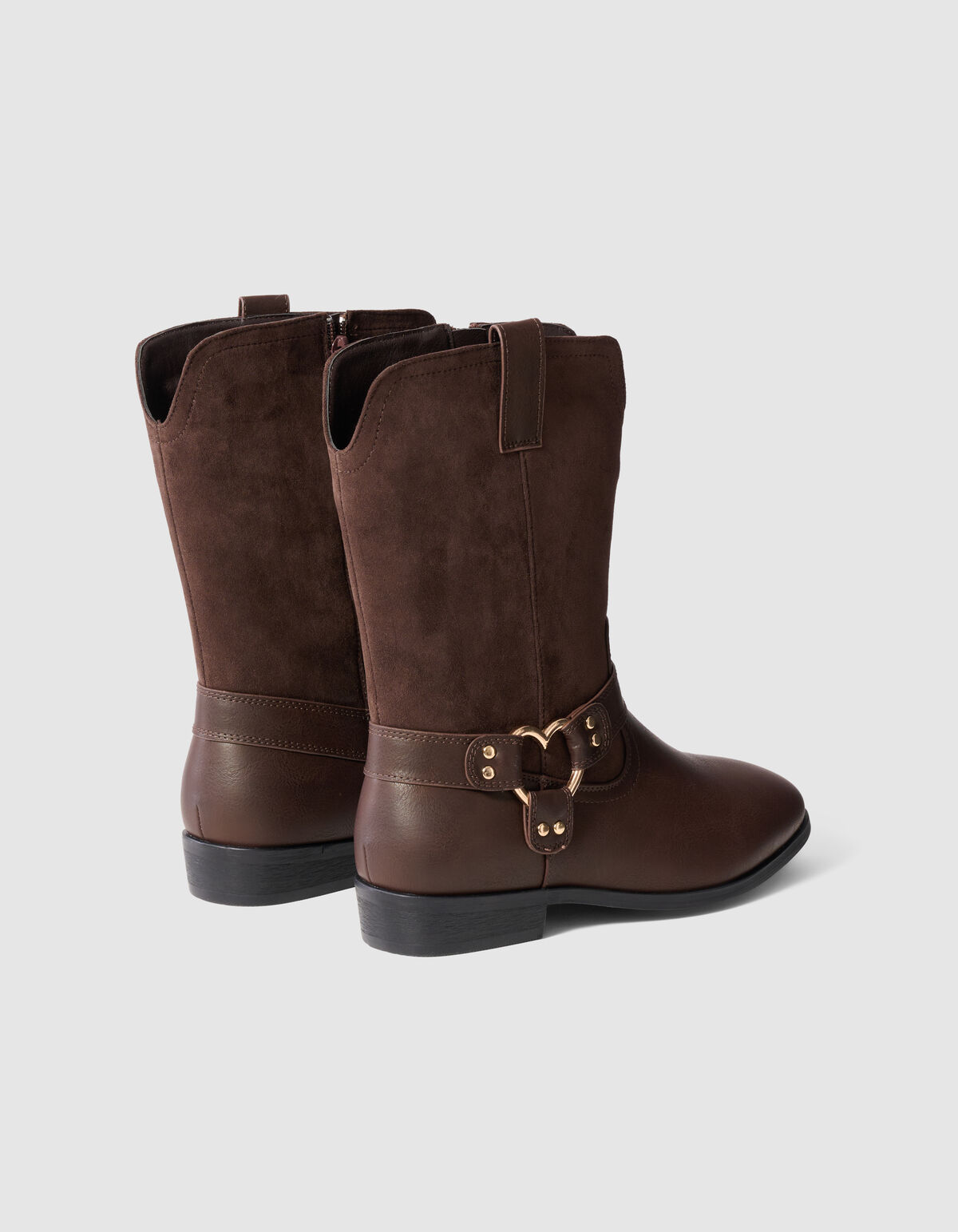 Stitched Western Stiefel Braun SHOEBY SHOES
