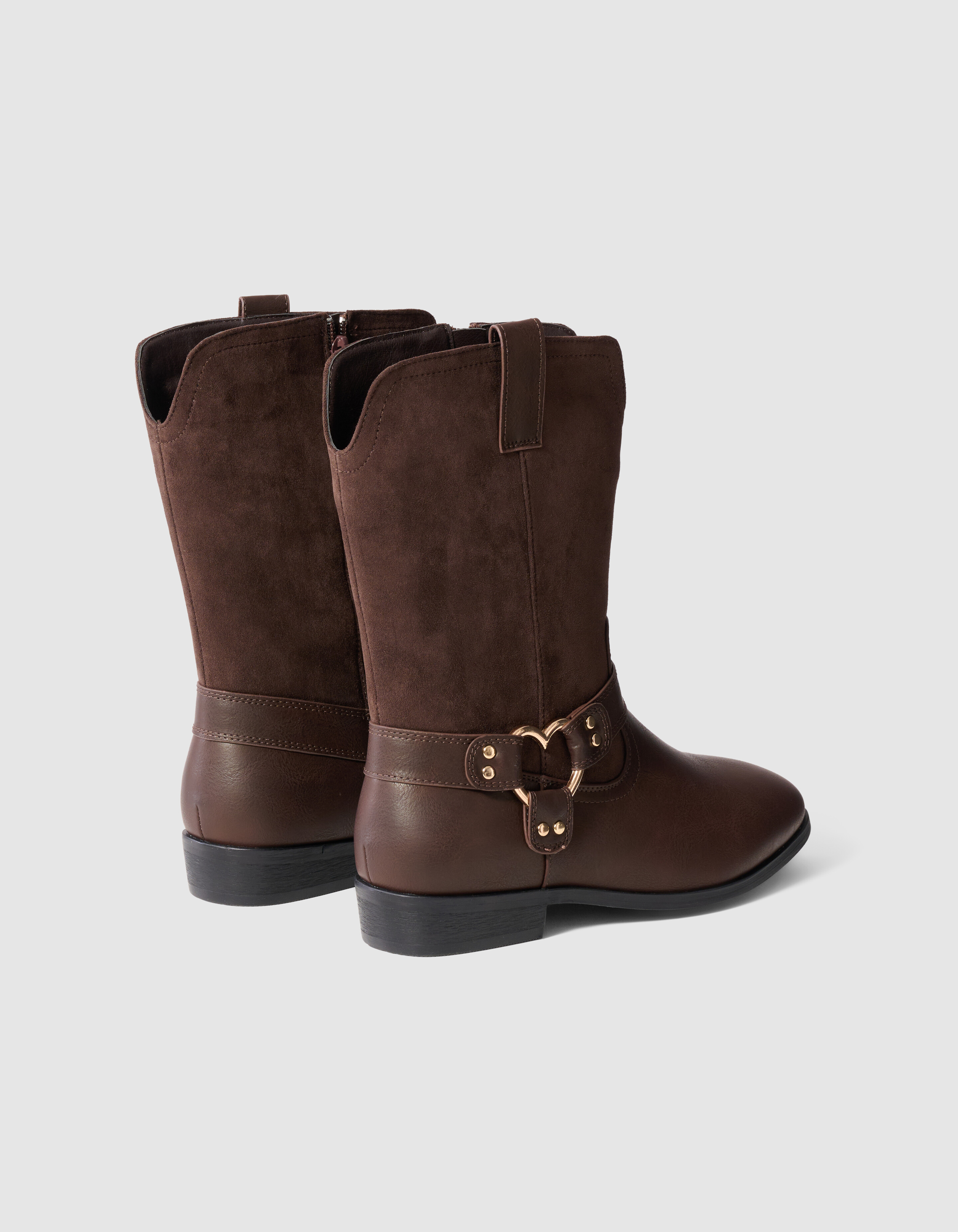 Stitched Western Stiefel Braun SHOEBY SHOES