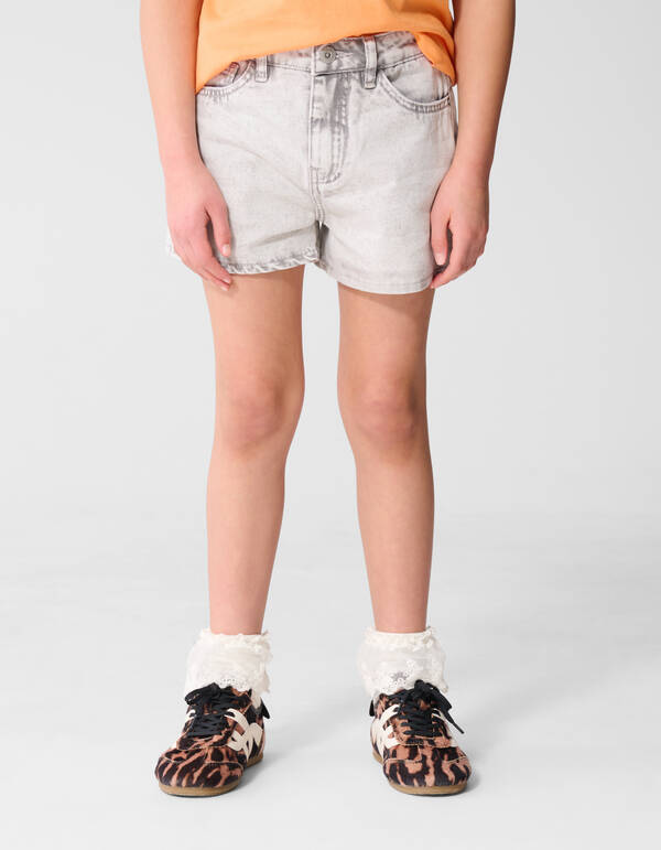 Basic Denim-Shorts Hellgrau SHOEBY GIRLS