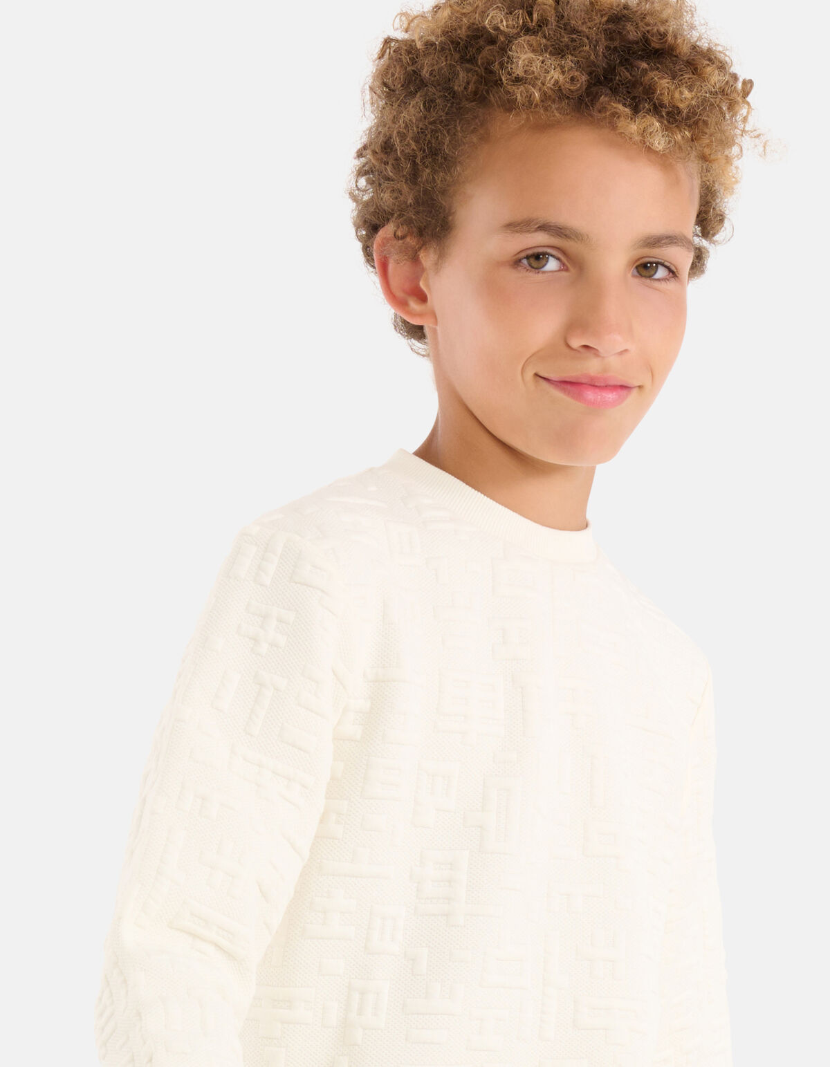 Strukturierter Pullover Off White SHOEBY BOYS